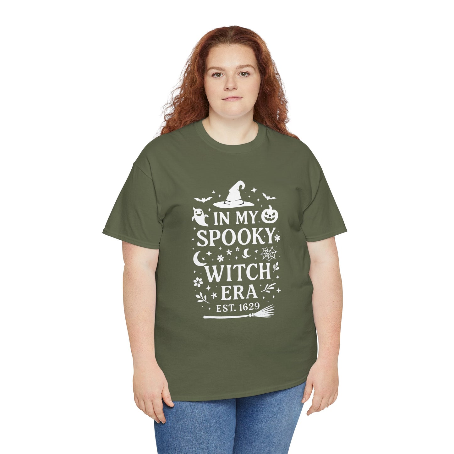 In My Spooky Witch Era Tee, Salem Witch Shirt, a bewitching homage to Salem's mystical past. Imbued with the spirit of the legendary Salem witches.