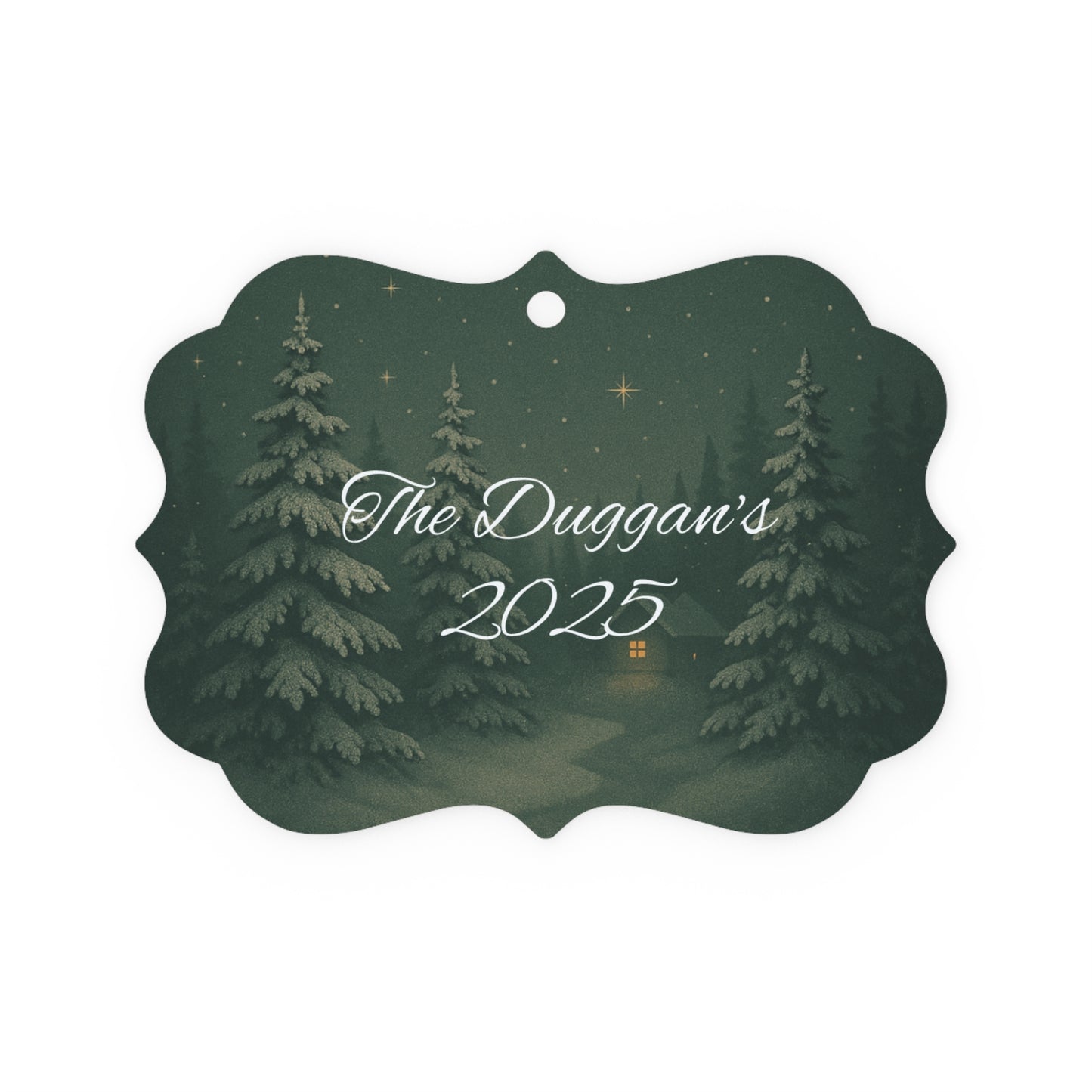 Personalised Metal Family Christmas Ornament, Each custom name ornament is thoughtfully crafted to capture the essence of your unique xmas gift for Christmas 2025.