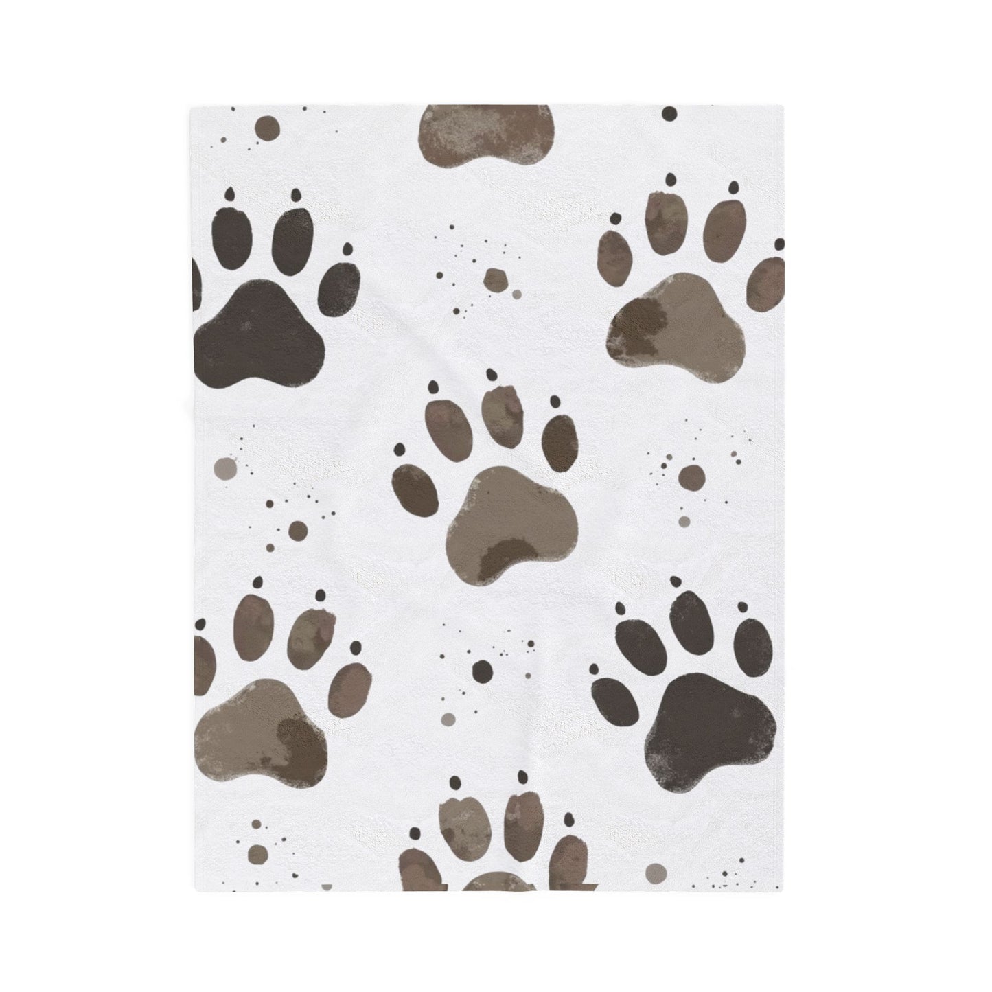 Plush Pet Paw Blanket, perfect for cozy nights in or lazy afternoons on the sofa. The vibrant print adds a playful touch to any room, making it an ideal addition to your home decor.