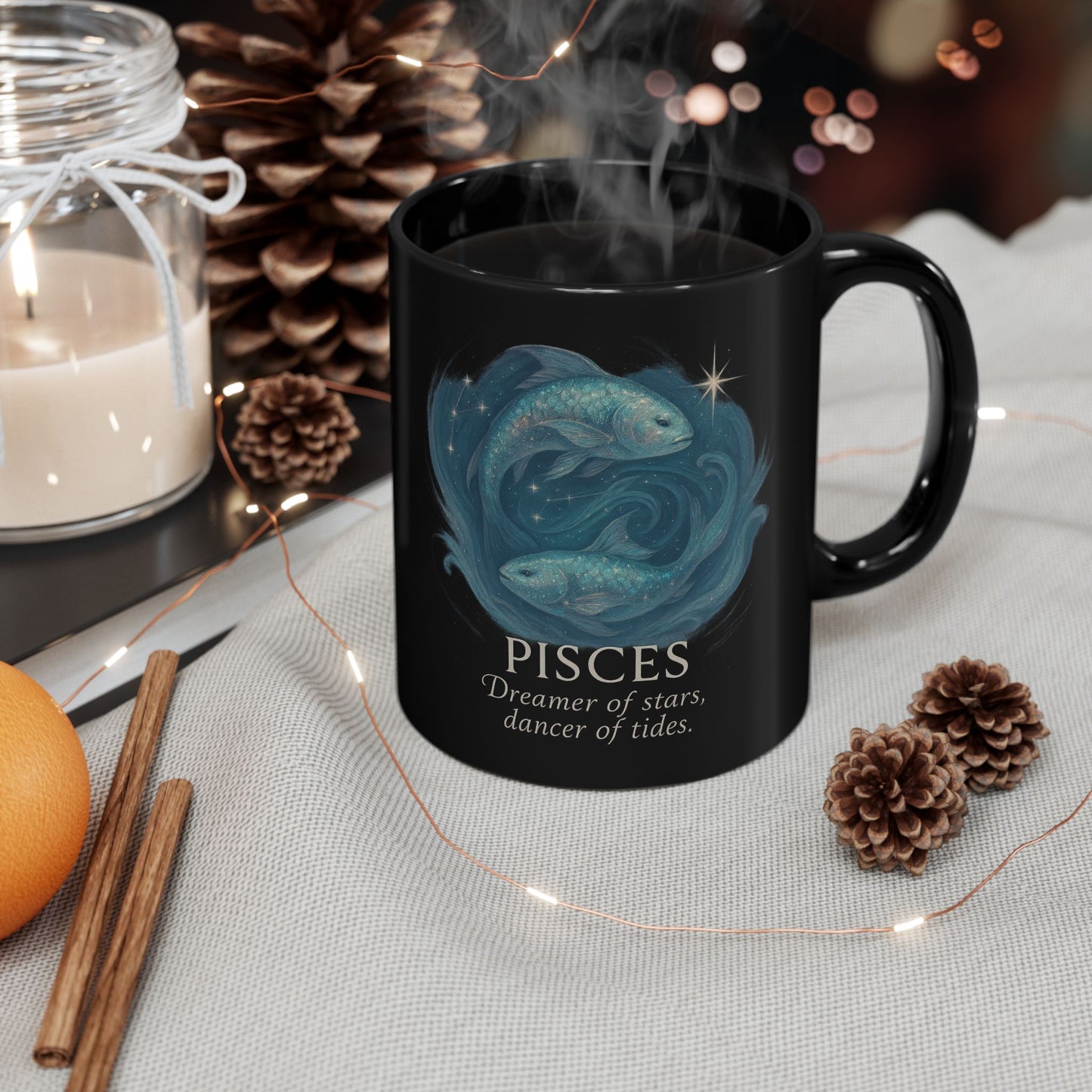 Pisces Zodiac Mug, Ideal as a Pisces birthday gift or for any February birthday celebration.