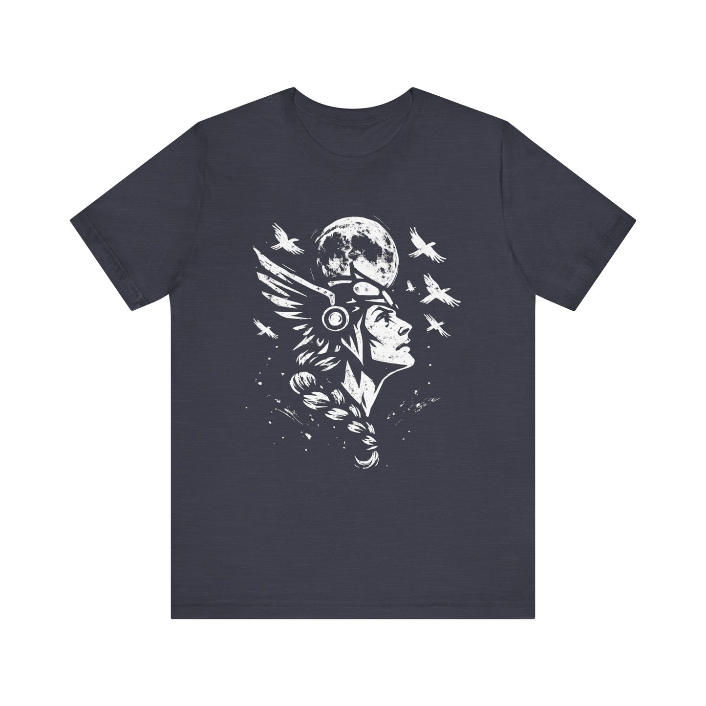 Valkyrie Norse Pagan T-Shirt, is a tribute to the powerful legends of old. Embrace the spirit of the Valkyrie with this striking design that merges the mystique of norse mythology with the rugged appeal of viking apparel.