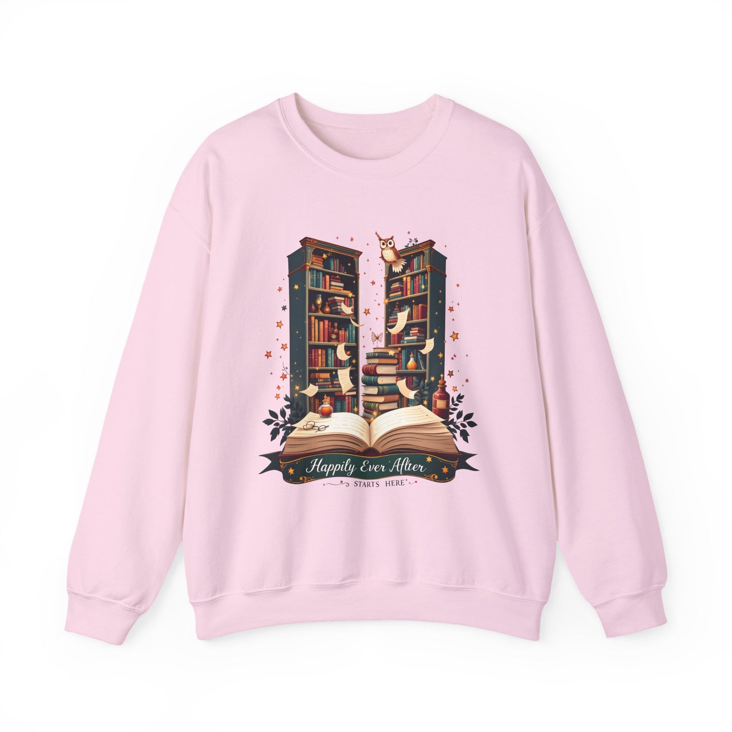 Cozy Book Lover Sweatshirt - Perfect Gift for Readers, Library Lovers, owl Lovers, Christmas, Literary Gifts