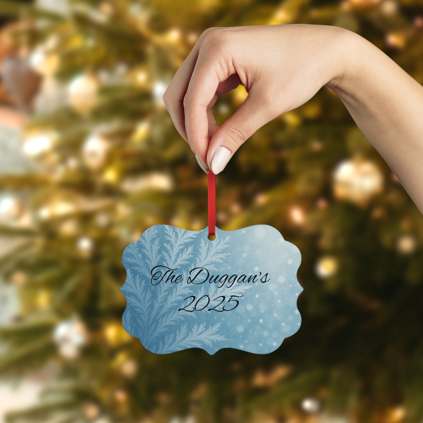 Personalised Metal Family Christmas Tree Decoration, Each custom name ornament is thoughtfully crafted to capture the essence of your unique xmas gift for Christmas 2025.