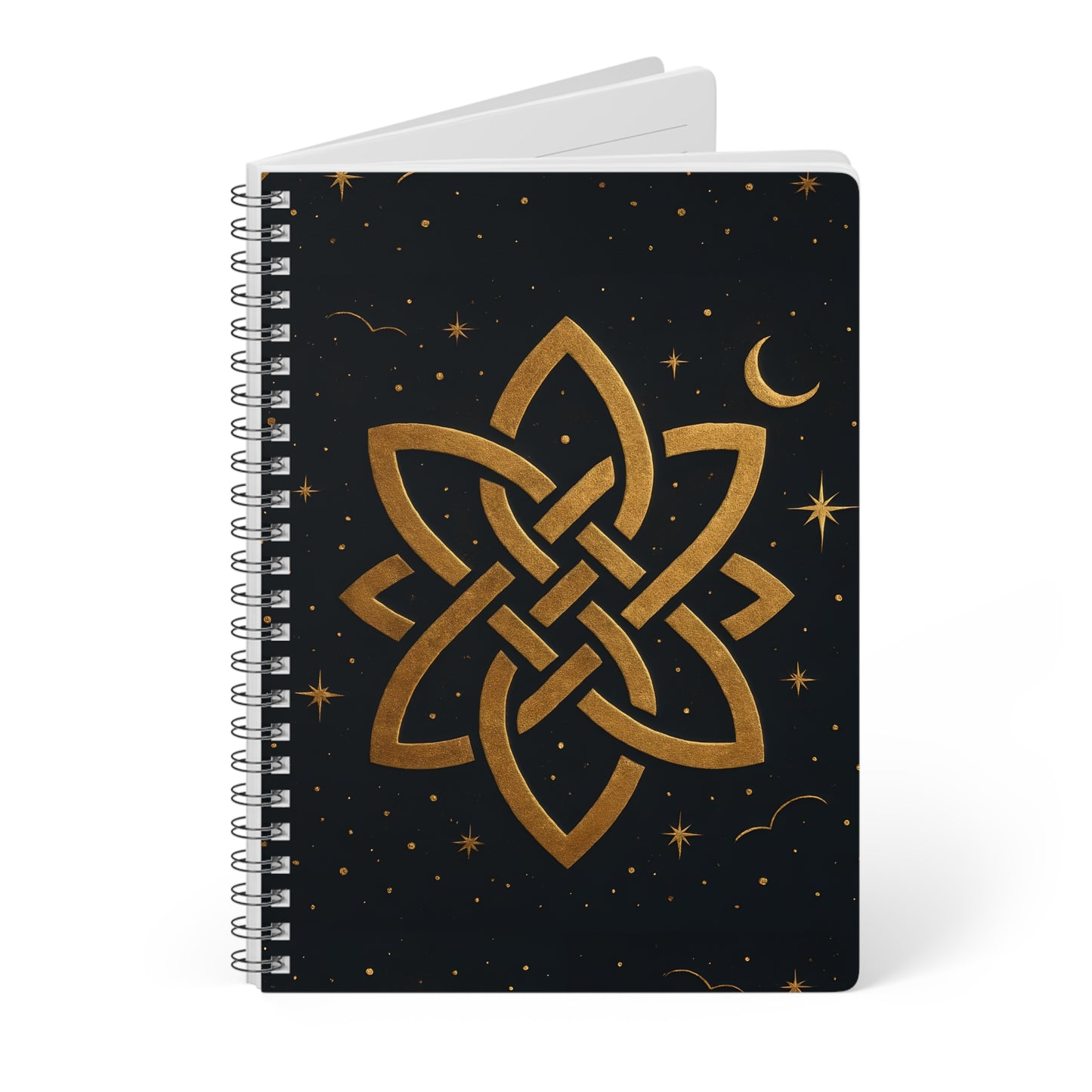 Witch's Knot Soft Notebook, This witch notebook is more than just a place for thoughts; it's your personal book of shadows, your magical grimoire.