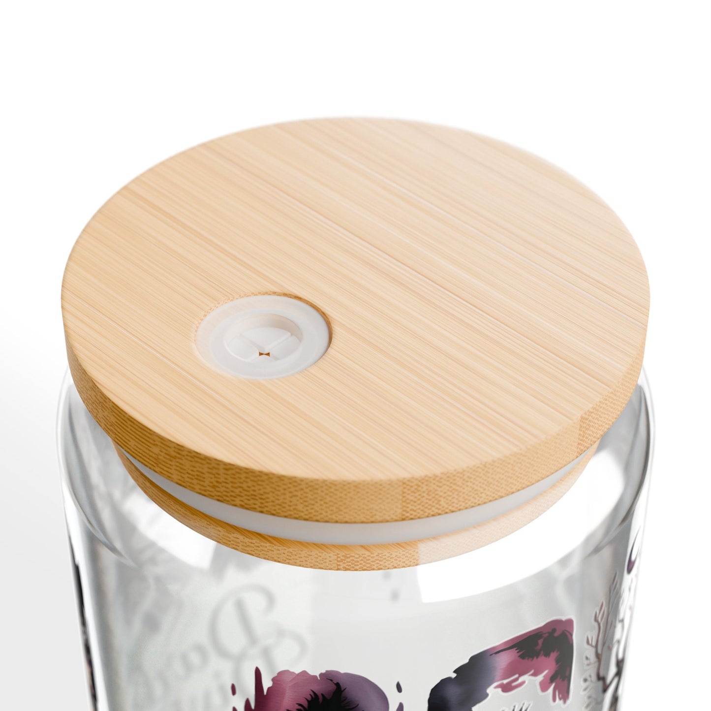 Dark Divine Sipper Glass, 16oz | Witchy Glam Tumbler with Lid & Straw