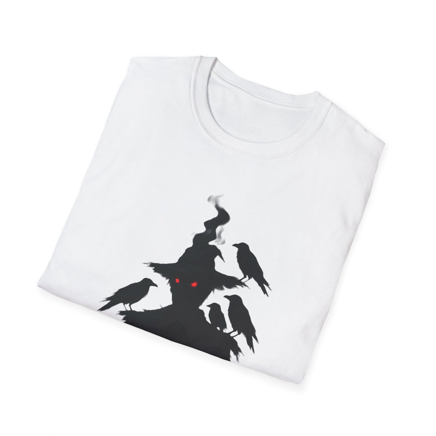 Scary Scarecrow Tee,This Halloween shirt captures the essence of the season with a mesmerizing scarecrow design, blending the line between spooky and stylish.