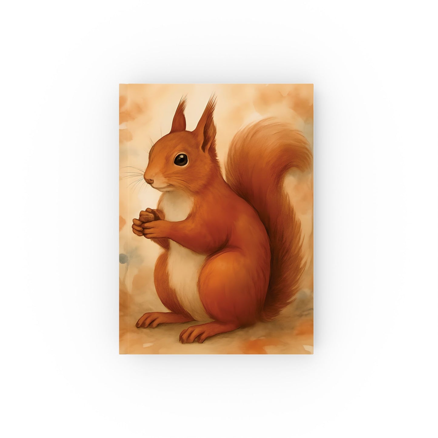 Red Squirrel Notebook, Adorned with mesmerizing squirrel art, this cute spiral notebook is perfect for squirrel lovers and dreamers alike.