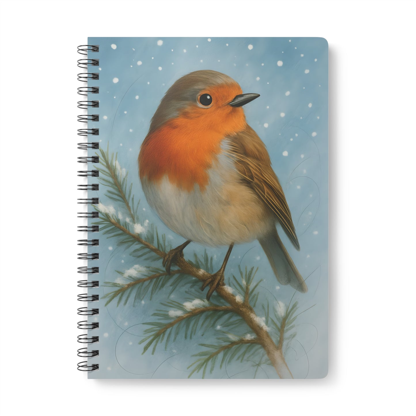 Winter Robin Woodland Creatures Notebook, this notebook brings the magic of winter robins and woodland creatures to your writing adventures.