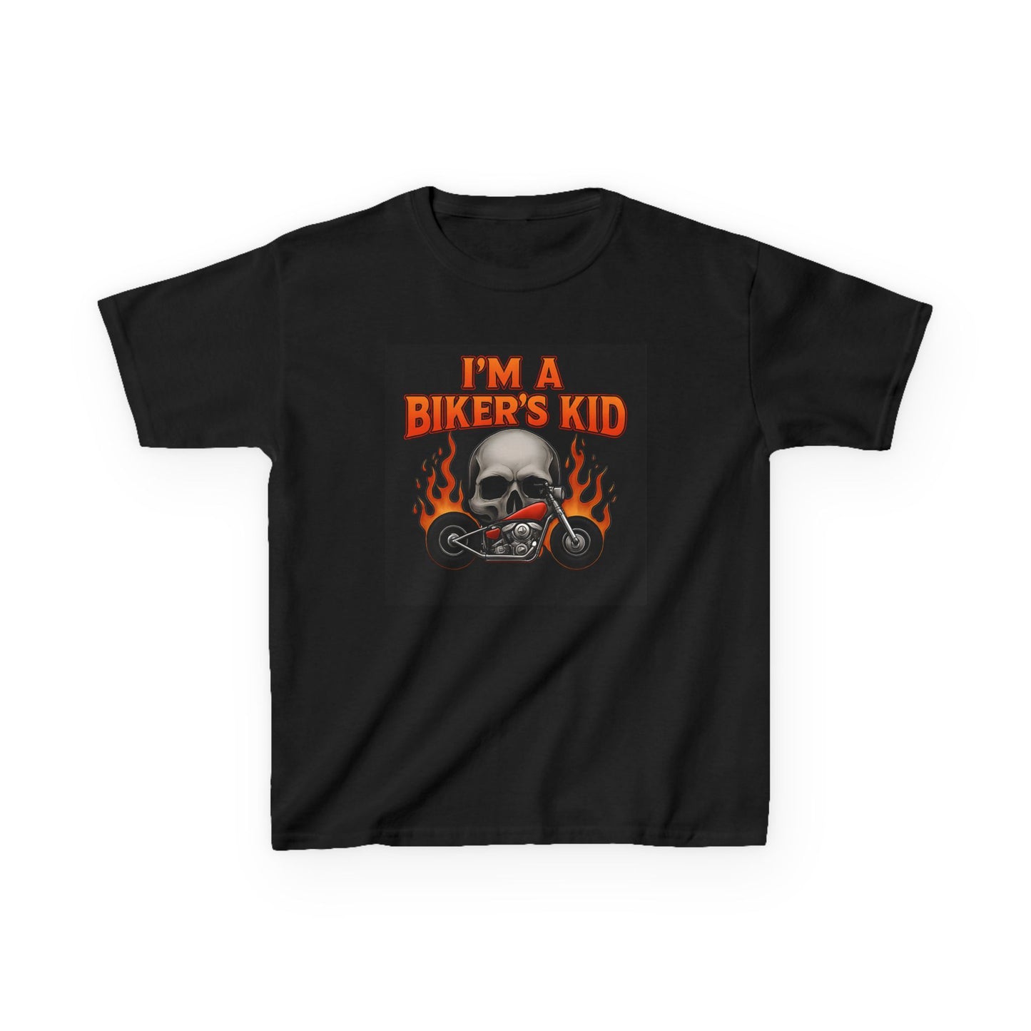 I'm A Biker Kid T-Shirt, this kids motorbike tee is a must-have for your mini roadster. Bring a touch of the wild to your child's wardrobe and let your biker girl or adventurous boy rev up the fun!