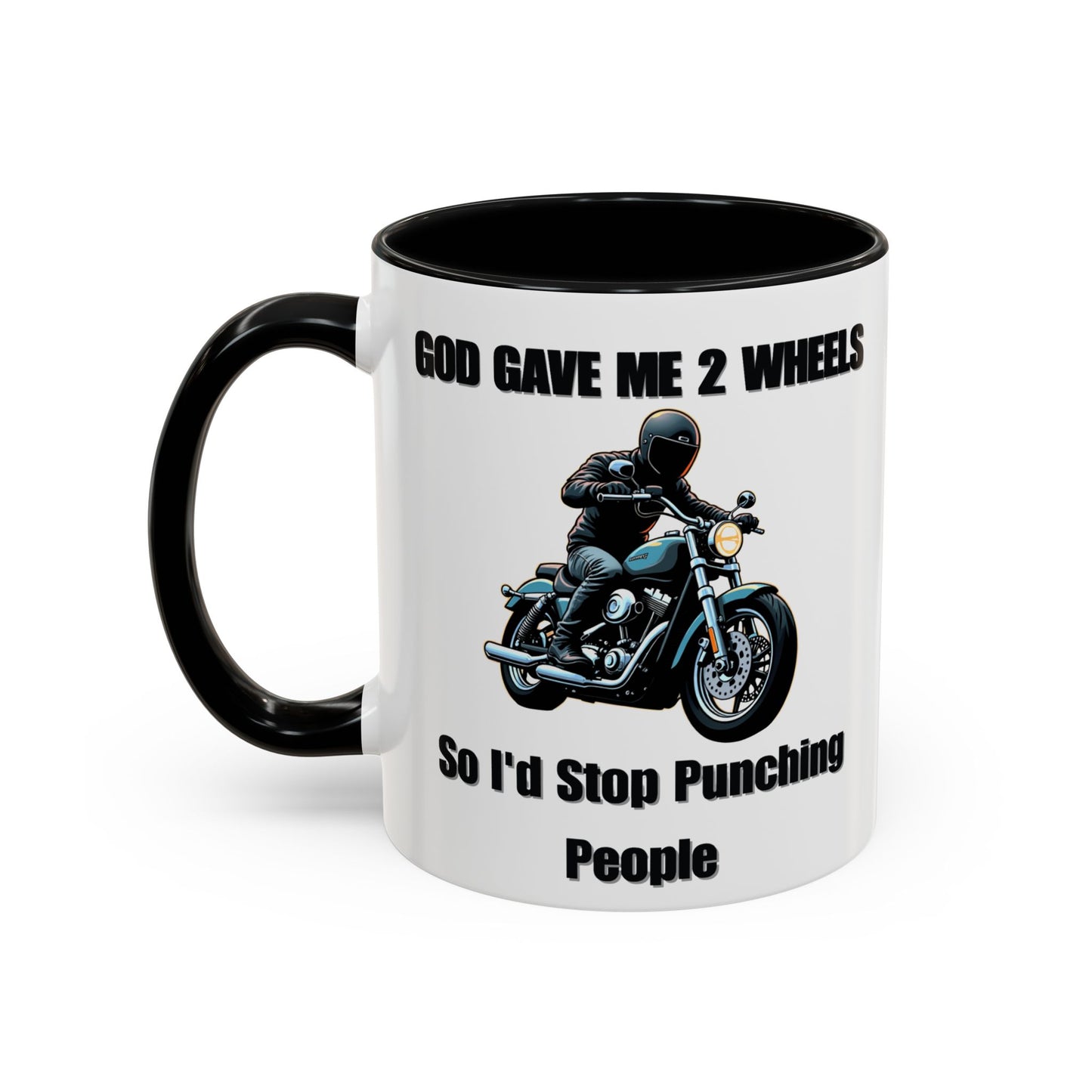 Motorcycle Humor Coffee Mug - Perfect for coffee lovers and motorcycle enthusiasts alike, this mug embodies a playful yet edgy vibe.