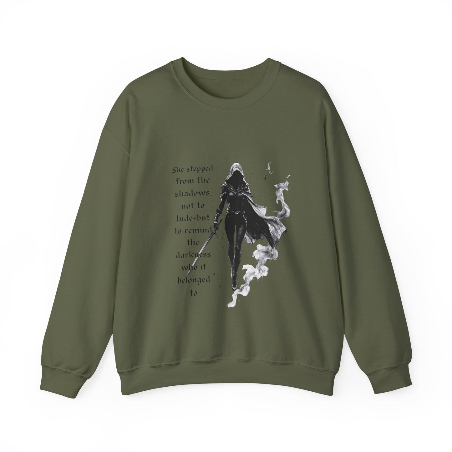 Heir of Fire Throne of Glass Sweatshirt, cozy autumn apparel for any Sarah J Maas fan. With a touch of darkness and assassin vibes.