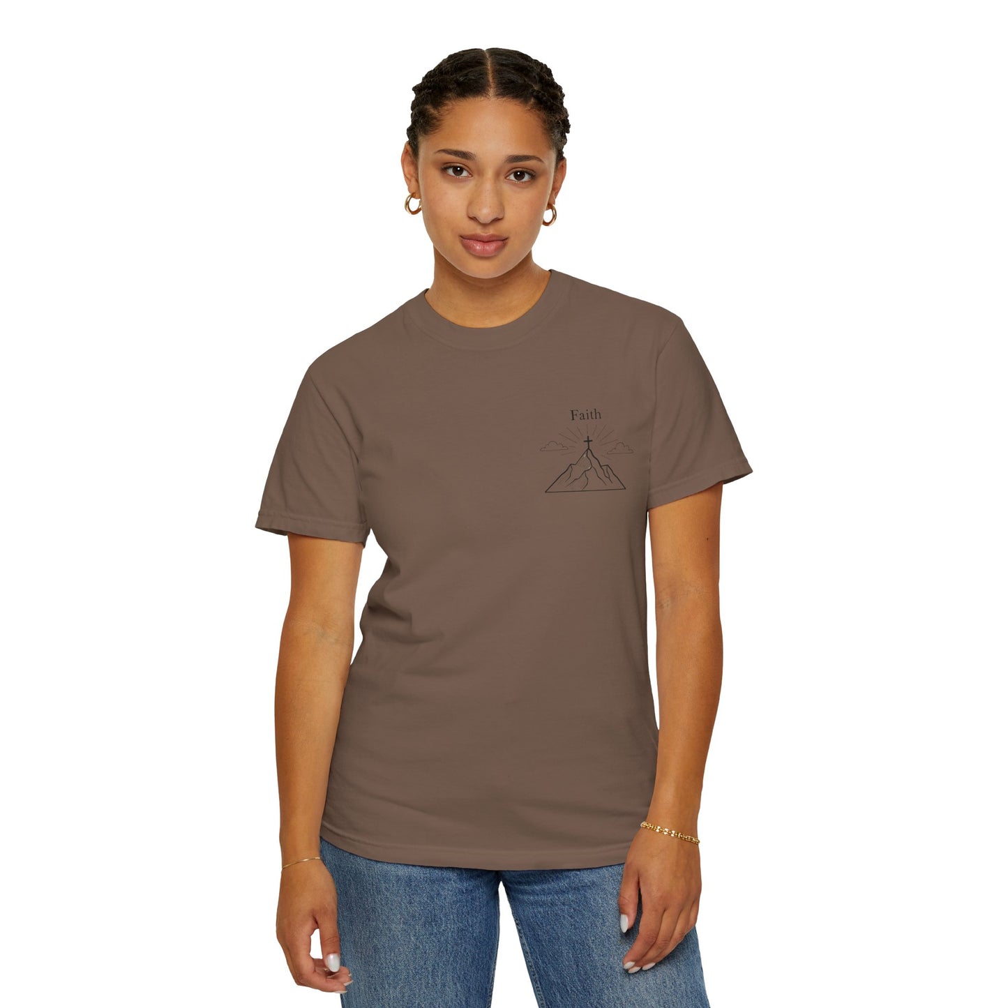 Faith Moves Mountains Comfort Colors Tee,Christianity Gift, Christianity Shirt,Christian Merch, Jesus Christ Shirt, Religion, Christian Gift
