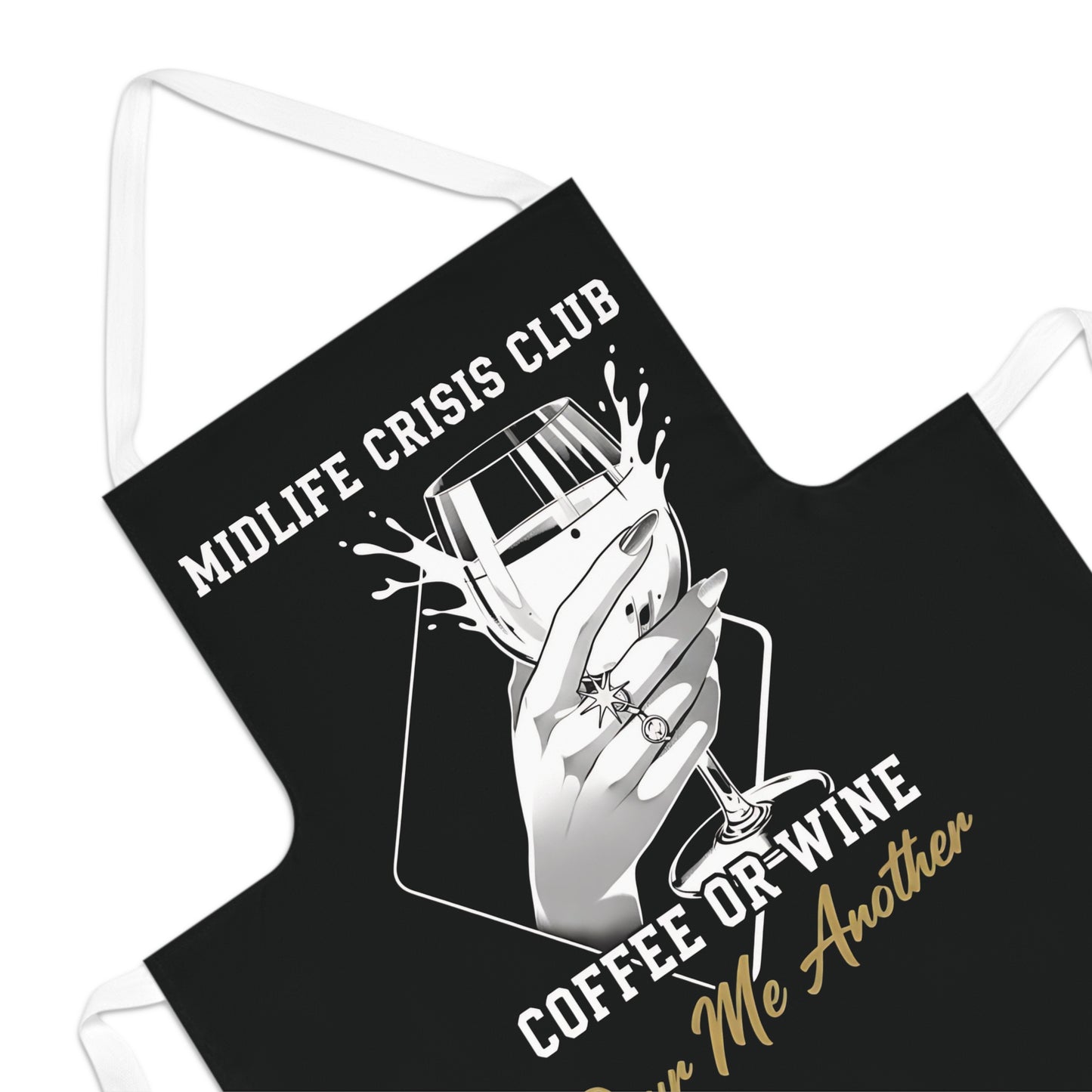 Midlife Crisis Club Apron, Funny Kitchen Apron, Cooking Apron for Women, 40th Birthday Gift, Menopause Gift, Xmas Stocking Filler