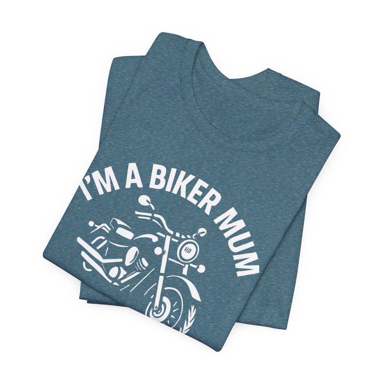 Biker Mum T-Shirt, Perfect as a bike lover gift or a personal treat, this motorcycle tee is more than just apparel; it's a statement.