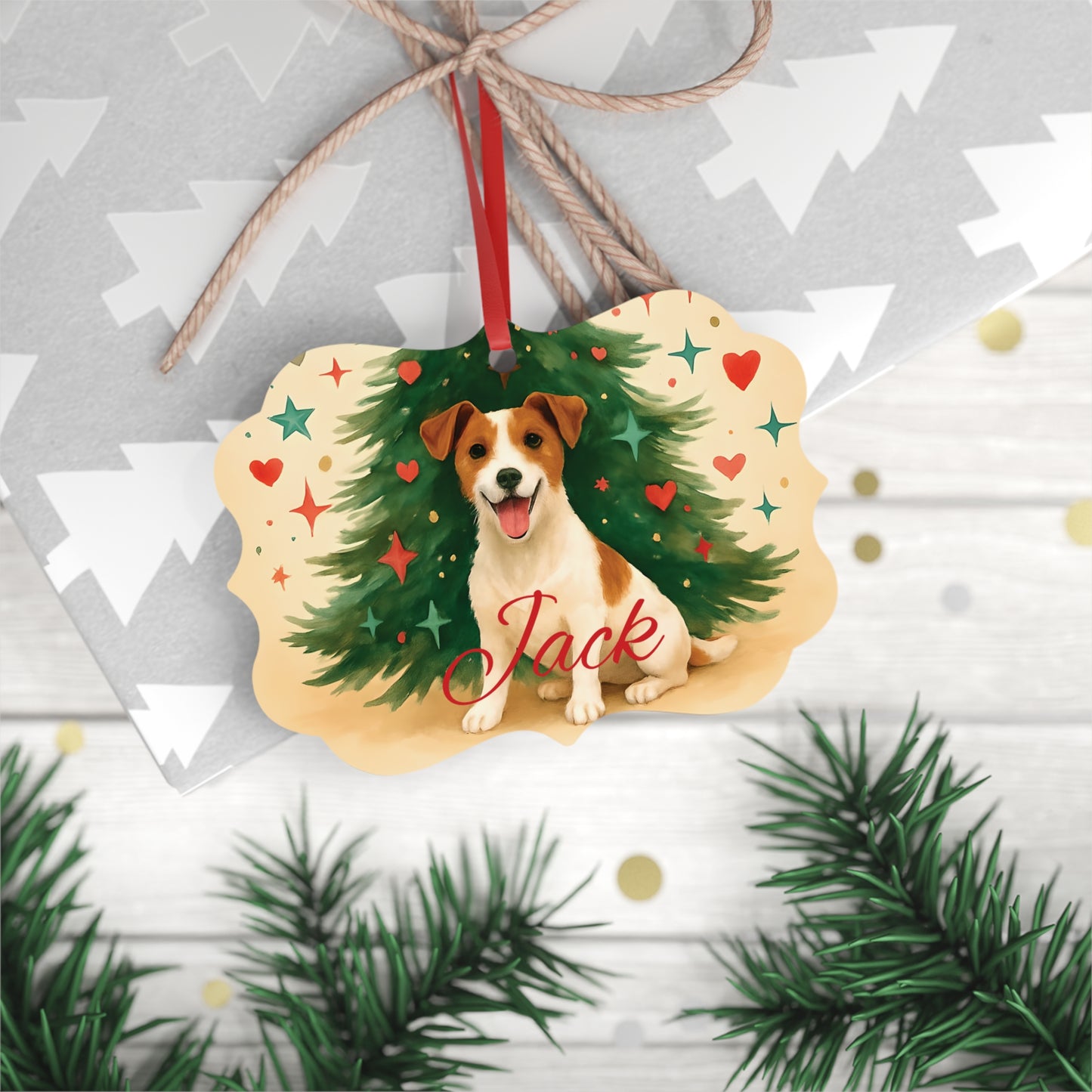 Personalized Jack Russell Terrier Ornament, Perfect for those who cherish their jack russell terrier.