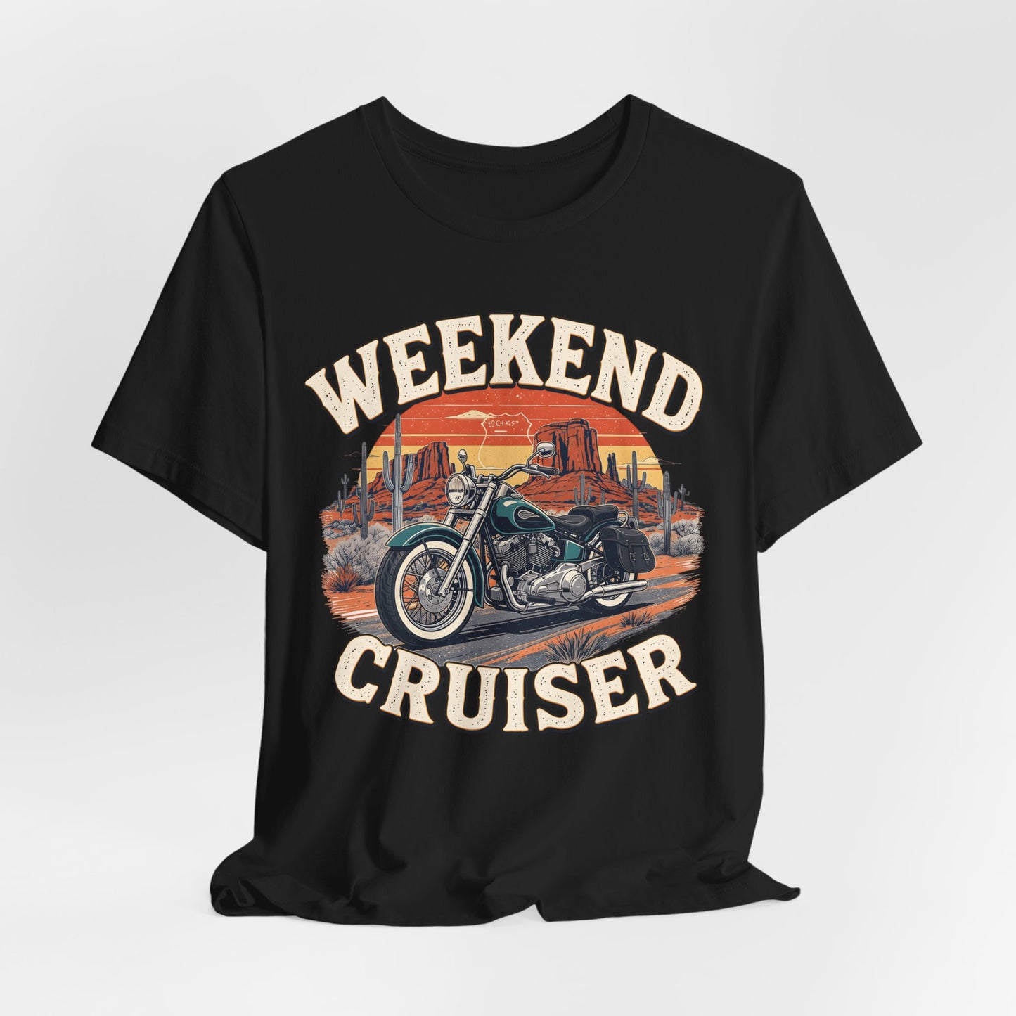 Weekend Cruiser Vintage Biker T-Shirt, Cruiser Motorcycle, Motorcycle Shirt,Unique Graphic Tee,Bike Lover Gift,Biker Apparel,Biker Dad Gifts
