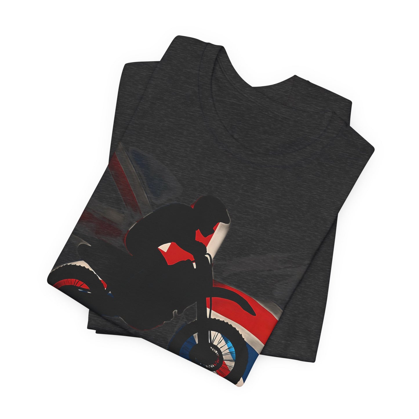 Union Jack T-shirt Motorcross, Whether you’re sporting it as a motocross shirt or a casual day out, this UK flag T-shirt is your ticket to riding in true British spirit.