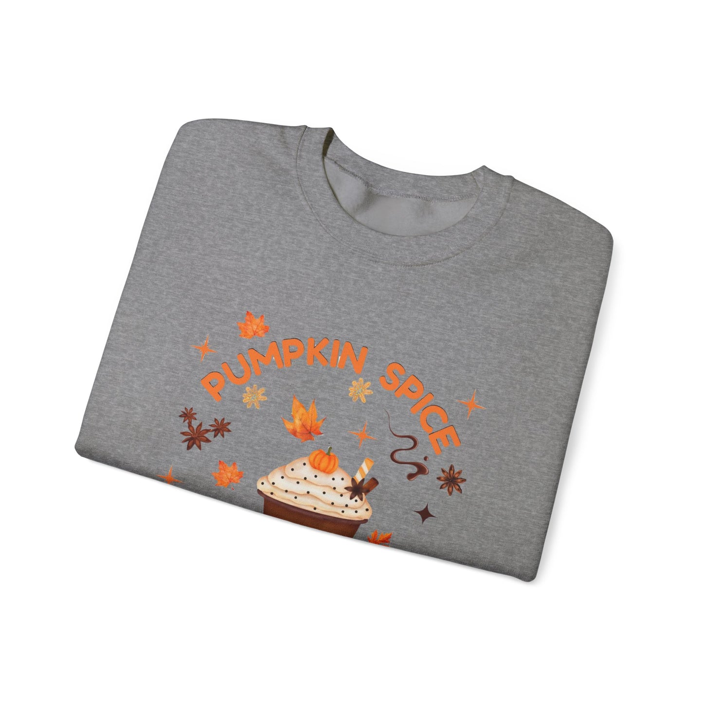 Pumpkin Spice is Life Sweatshirt, This autumn jumper is designed to wrap you in the warmth and comfort that the pumpkin spice season brings.