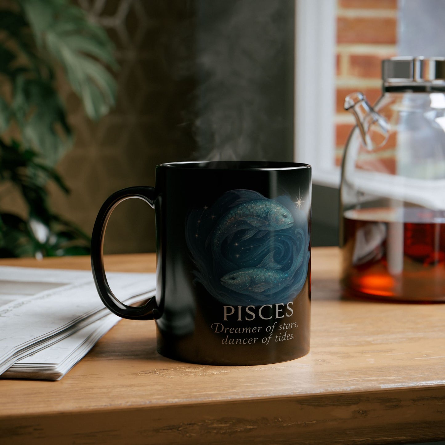 Pisces Zodiac Mug, Ideal as a Pisces birthday gift or for any February birthday celebration.