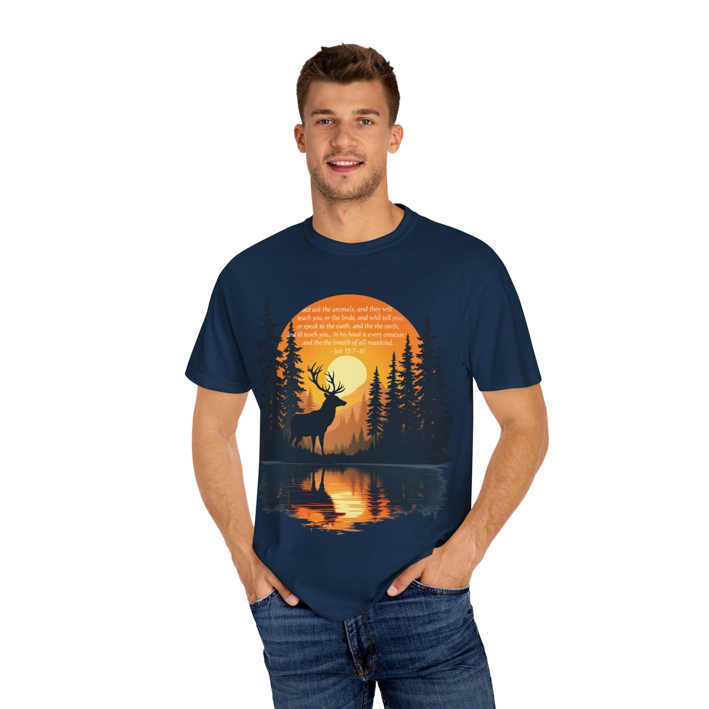 Faith in God and Nature T-shirt, this Christianity shirt makes an ideal addition to your collection of Christian clothes.
