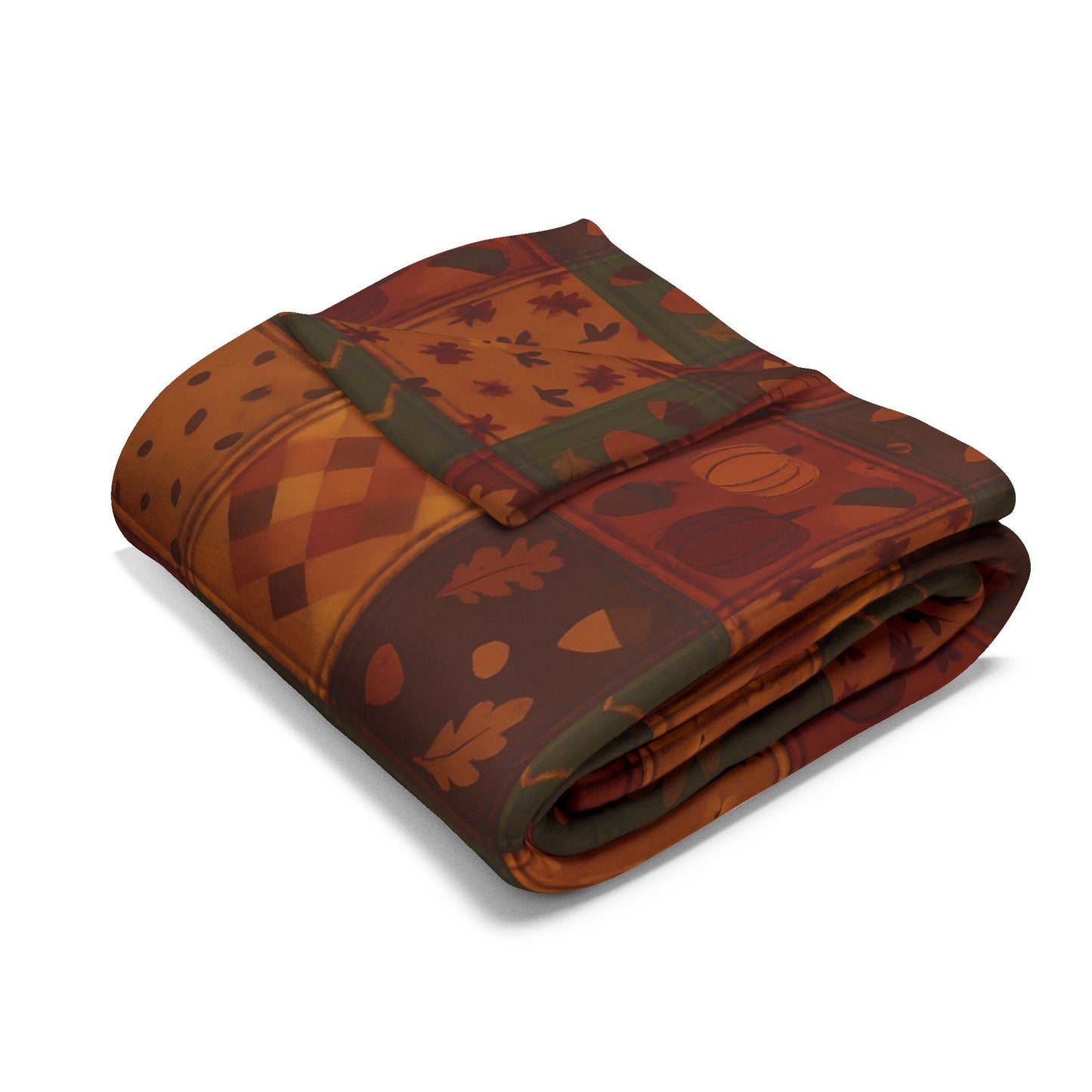 Cozy Autumnal Plaid Blanket, This thick blanket, with its rich blend of fall hues, adds a touch of sophistication to any autumnal home decor. Decor,