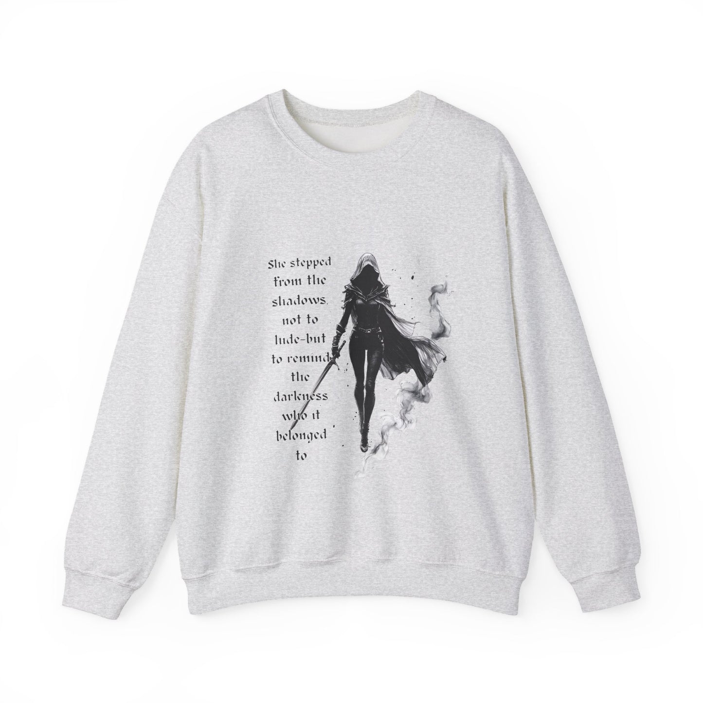 Heir of Fire Throne of Glass Sweatshirt, cozy autumn apparel for any Sarah J Maas fan. With a touch of darkness and assassin vibes.