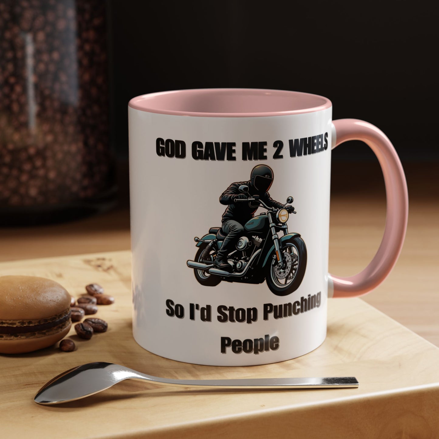 Motorcycle Humor Coffee Mug - Perfect for coffee lovers and motorcycle enthusiasts alike, this mug embodies a playful yet edgy vibe.