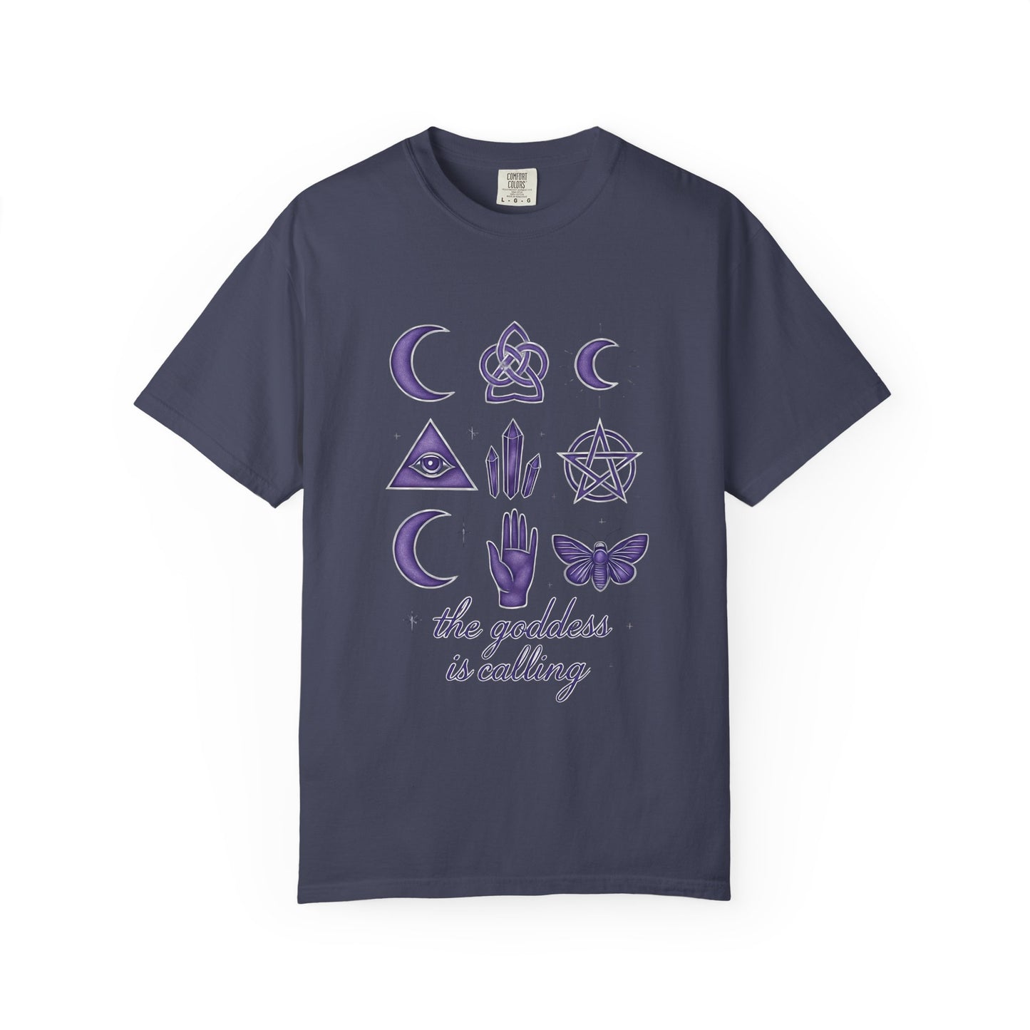 The Goddess is Calling Shirt, a celebration of divine feminine energy, seamlessly blending style and spirituality.