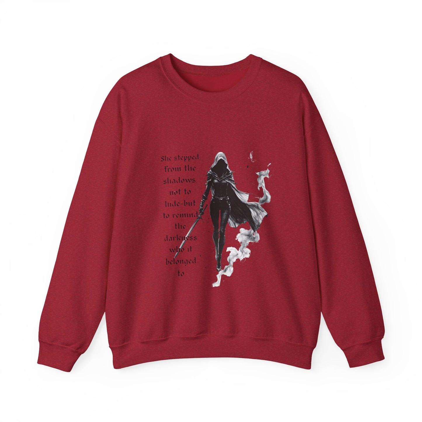 Heir of Fire Throne of Glass Sweatshirt, cozy autumn apparel for any Sarah J Maas fan. With a touch of darkness and assassin vibes.