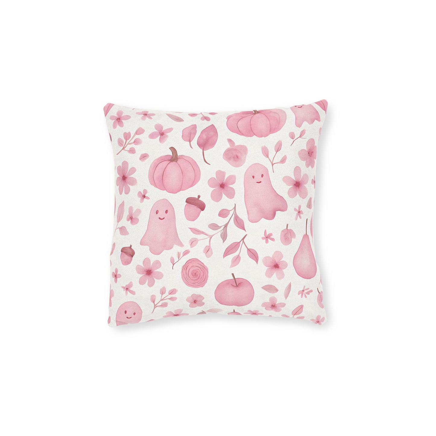 Pink Halloween Pillow, Each autumn throw pillow is crafted to harmonize effortlessly with your pink living room, creating a serene, yet stylish retreat.