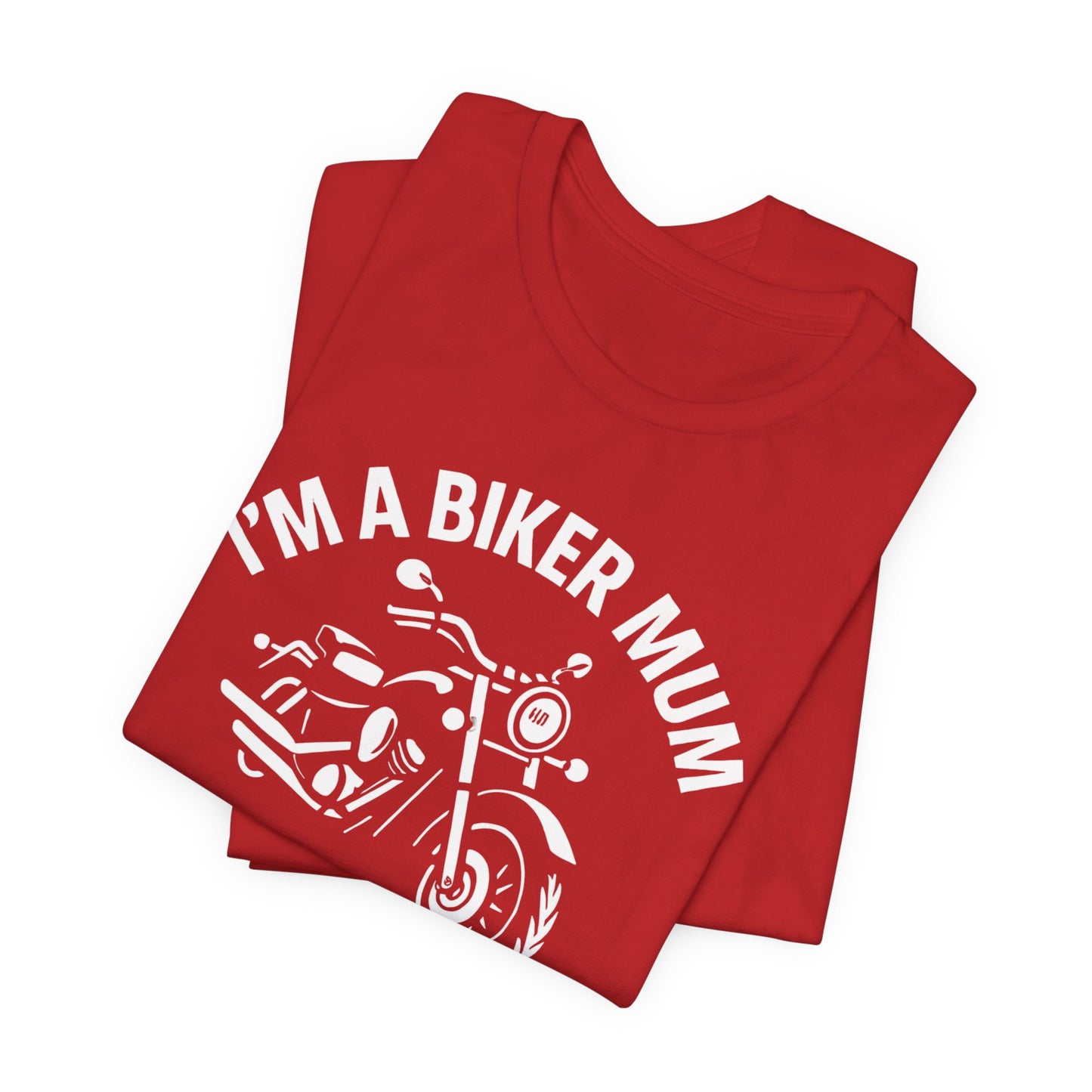 Biker Mum T-Shirt, Perfect as a bike lover gift or a personal treat, this motorcycle tee is more than just apparel; it's a statement.