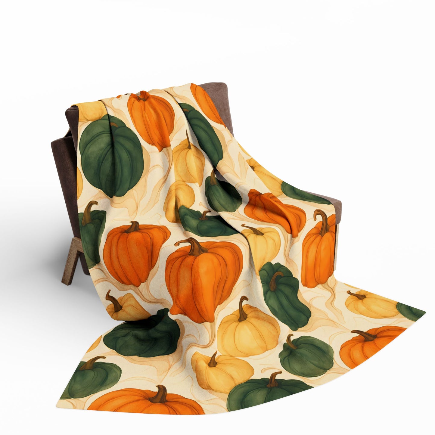 Autumnal Pumpkin Blanket Throw, Its timeless design effortlessly enhances your autumnal home decor, with its rich pumpkin hues offering a nod to nature's seasonal beauty. Whether draped over your sofa or used as a comforting autumn throw blanket.