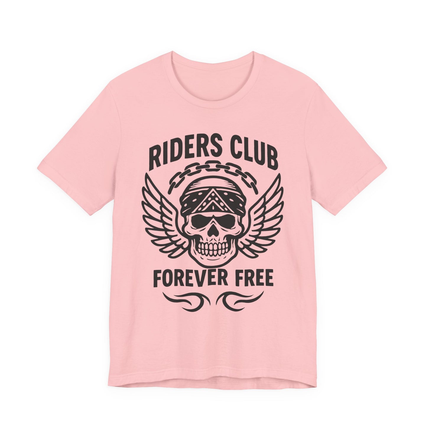 Forever Free Skull Biker Shirt, a declaration of independence for every motorcycle rider. Boasting a striking skull graphic, this motorcycle shirt embodies the fierce spirit of the open road.