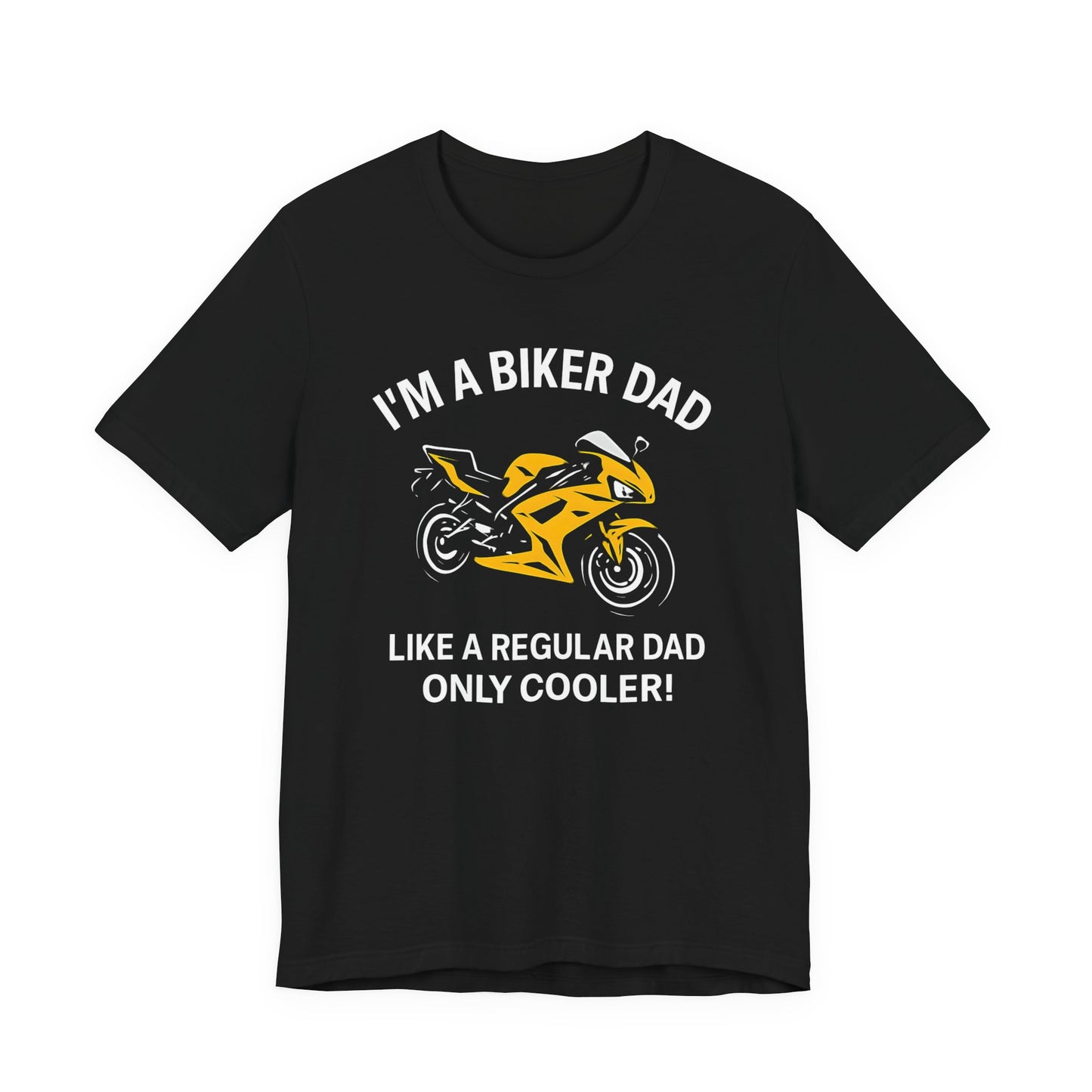 Biker Dad T-shirt, This tee is a fantastic choice for anyone who loves the biker lifestyle or simply appreciates casual, stylish apparel. It's especially relevant for Father's Day, birthdays, or any celebration.