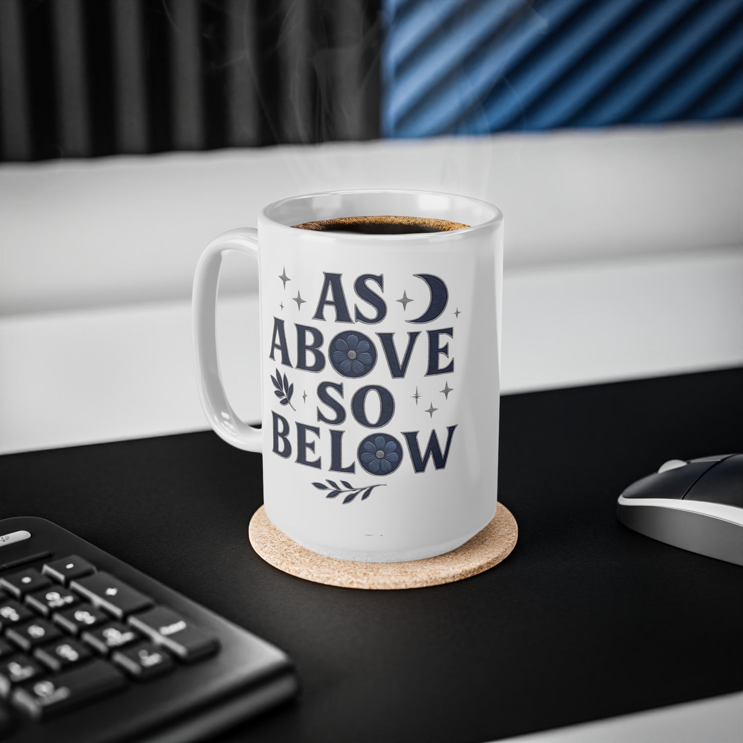 As Above So Below Witchy Coffee Mug, Crafted for those who appreciate the mysterious allure of paganism, this witchy cup transforms your coffee ritual into a sacred ceremony.