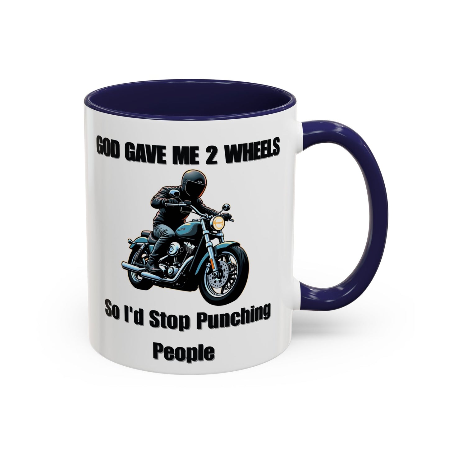 Motorcycle Humor Coffee Mug - Perfect for coffee lovers and motorcycle enthusiasts alike, this mug embodies a playful yet edgy vibe.