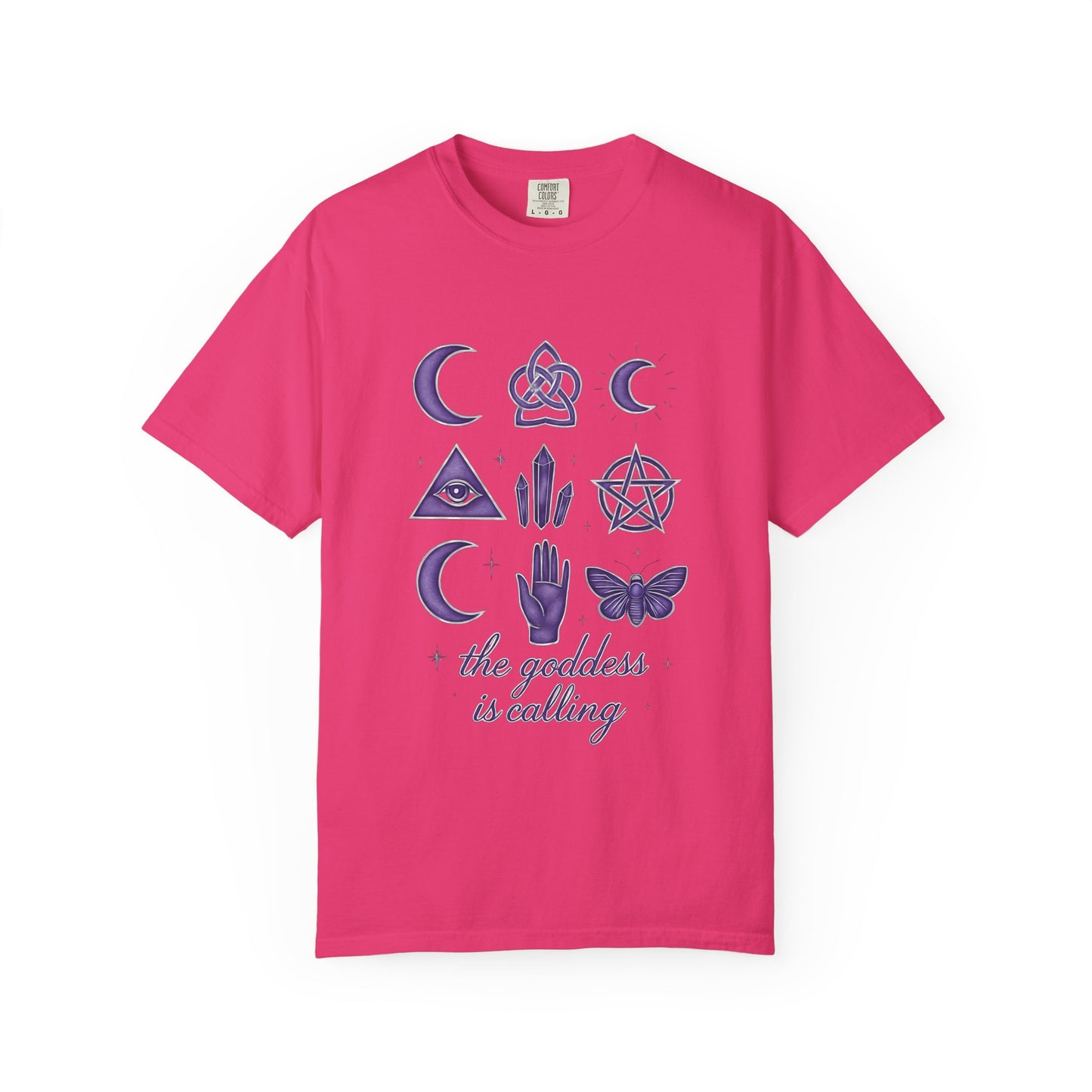 The Goddess is Calling Shirt, a celebration of divine feminine energy, seamlessly blending style and spirituality.