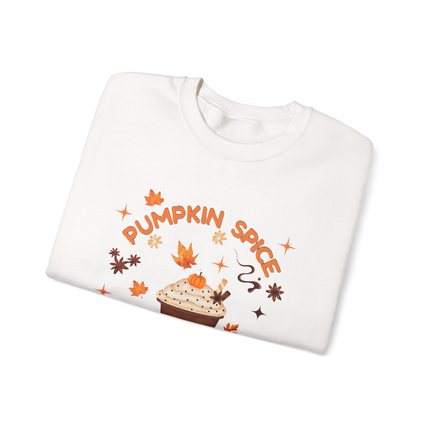 Pumpkin Spice is Life Sweatshirt, This autumn jumper is designed to wrap you in the warmth and comfort that the pumpkin spice season brings.