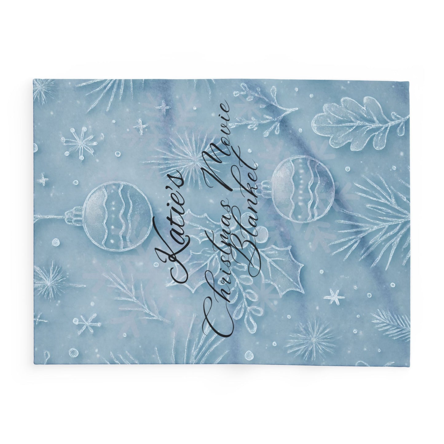 Personalised Christmas Movie Blanket,you can customize it as a custom name blanket, making every snuggle blanket moment uniquely yours.