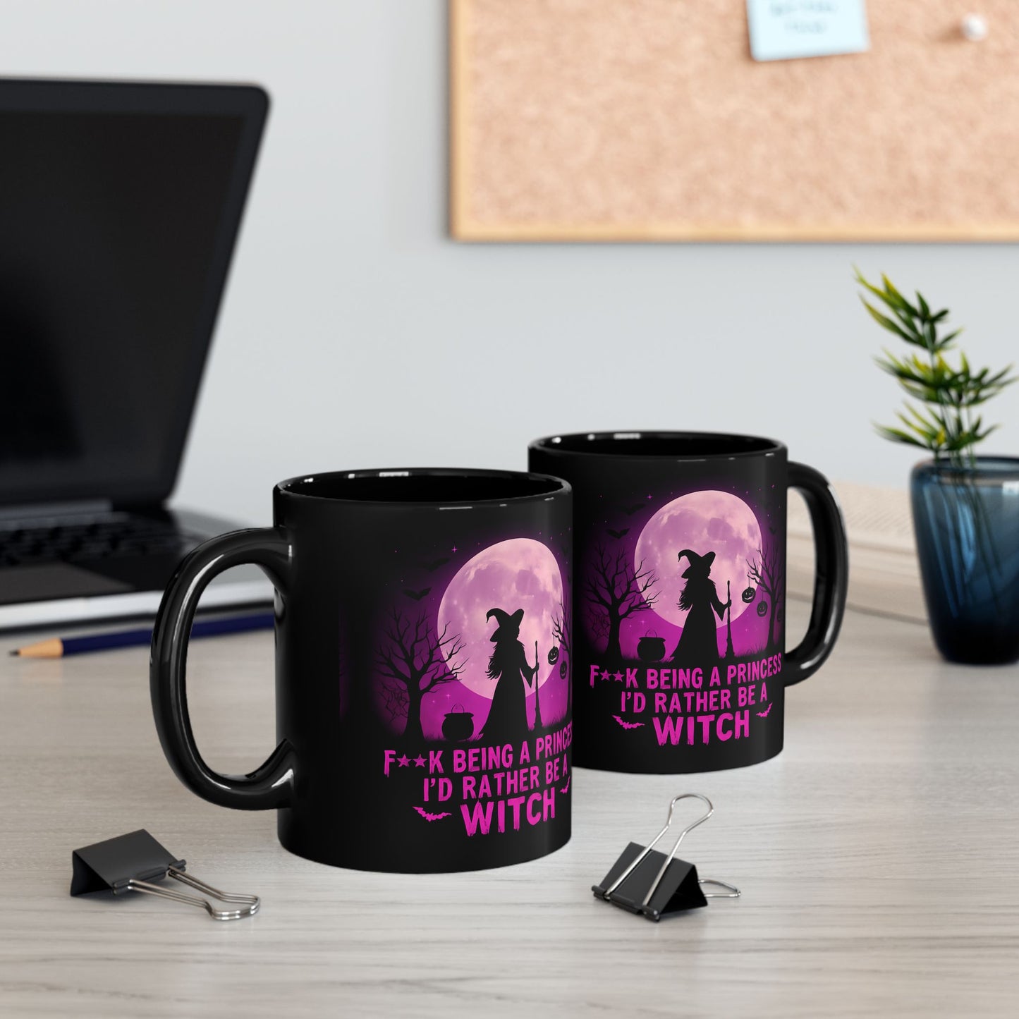 F**k Being A Princess I'd Rather Be A Witch Mug,casting a spell of inspiration over your day. Whether you're a fan of spooky mugs or simply adore cute Halloween mugs, this witch mug is a bewitching piece of witchy stuff.
