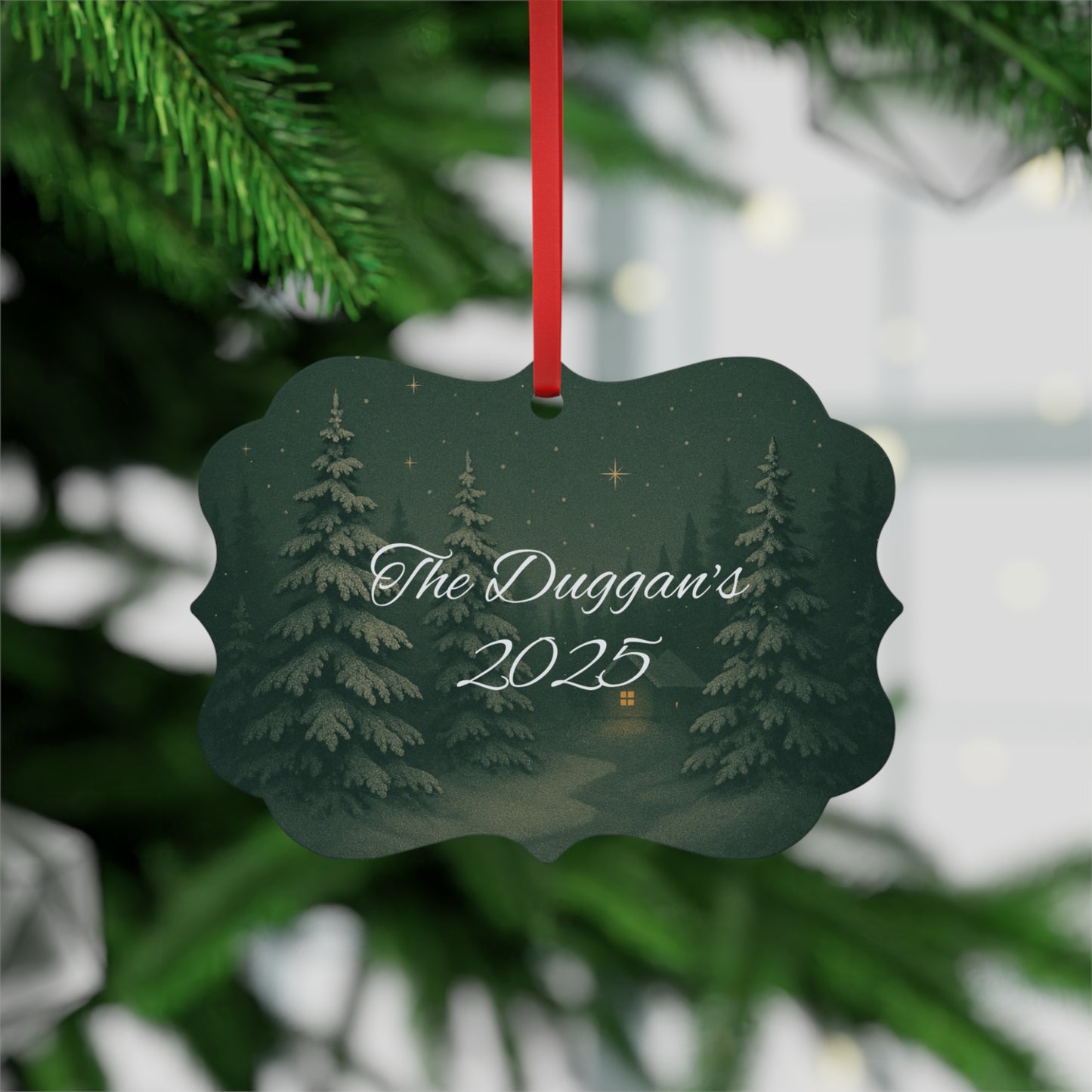 Personalised Metal Family Christmas Ornament, Each custom name ornament is thoughtfully crafted to capture the essence of your unique xmas gift for Christmas 2025.