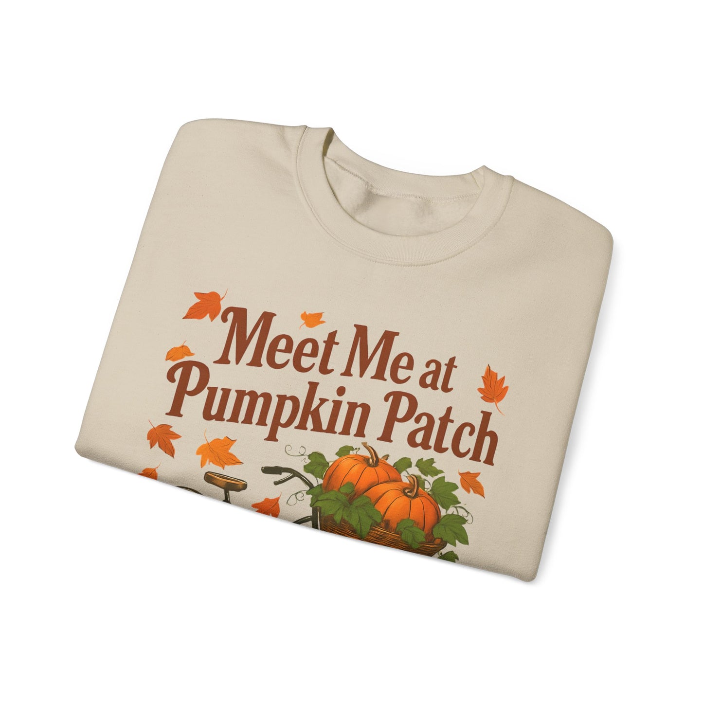 Meet me at the pumpkin patch Sweatshirt, This autumnal jumper wraps you in warmth, making chilly days inviting and every outing a celebration of the season.