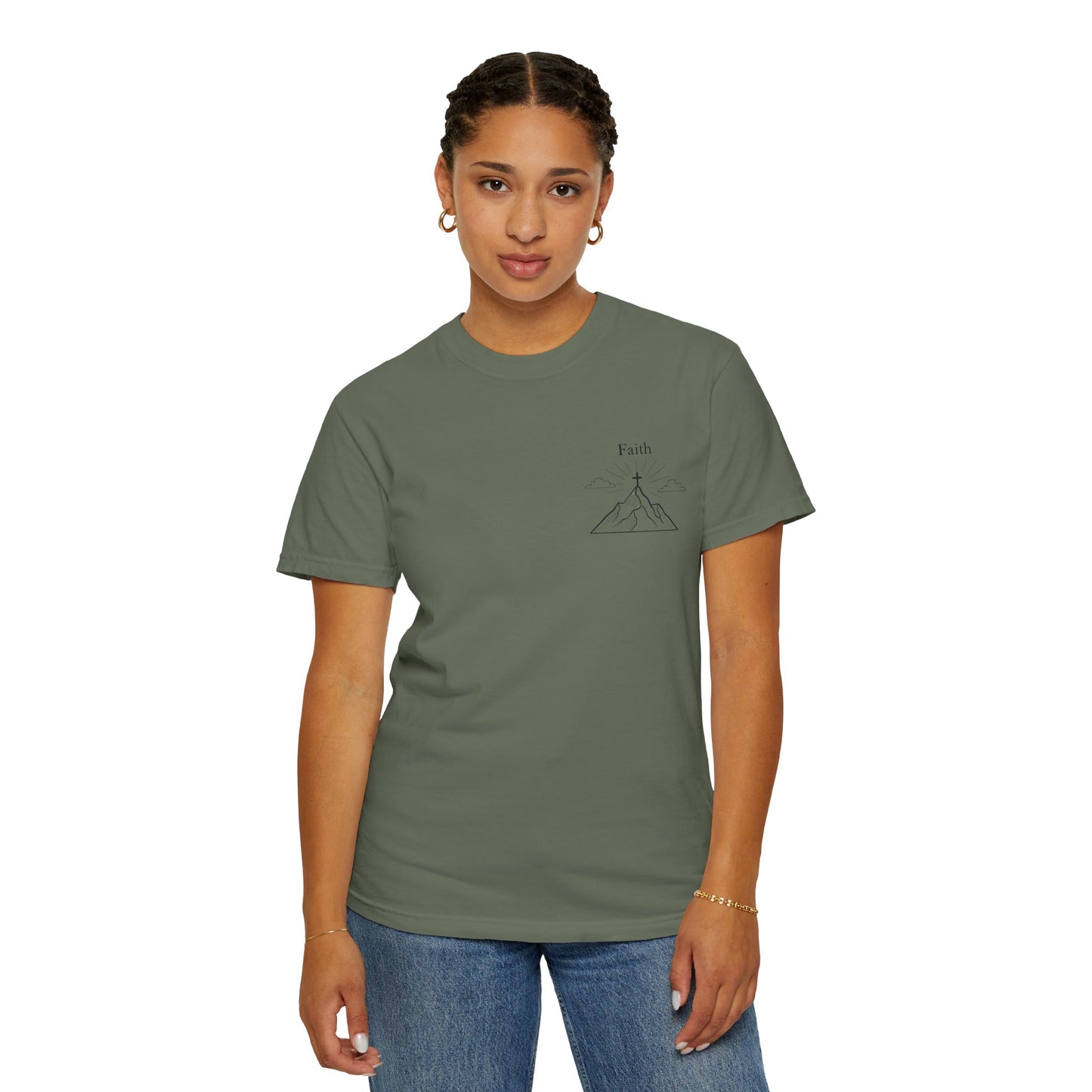 Faith Moves Mountains Comfort Colors Tee,Christianity Gift, Christianity Shirt,Christian Merch, Jesus Christ Shirt, Religion, Christian Gift