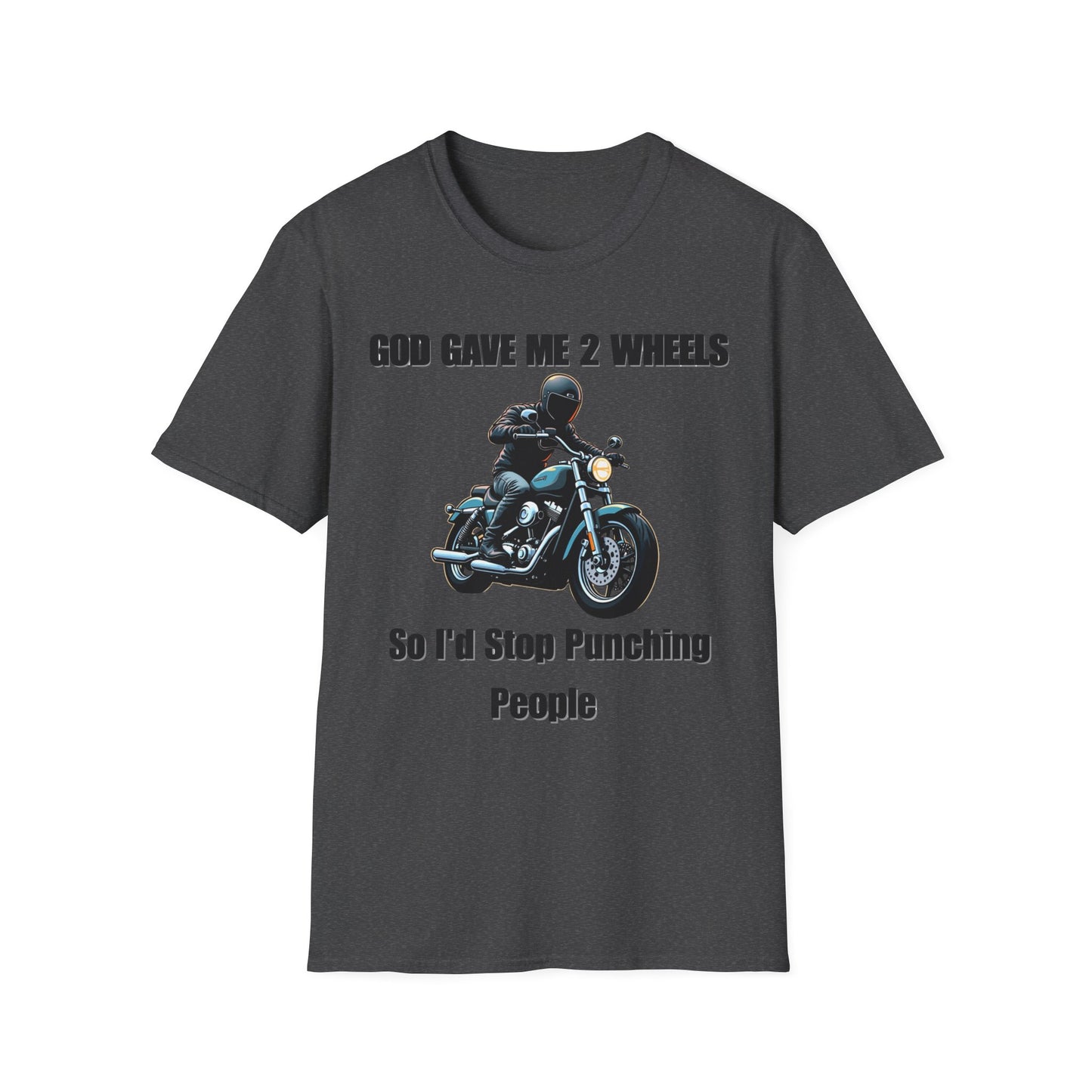 God Gave Me 2 Wheels, Funny Tee for Motorcycle Lovers, must-have for those who live life on two wheels.