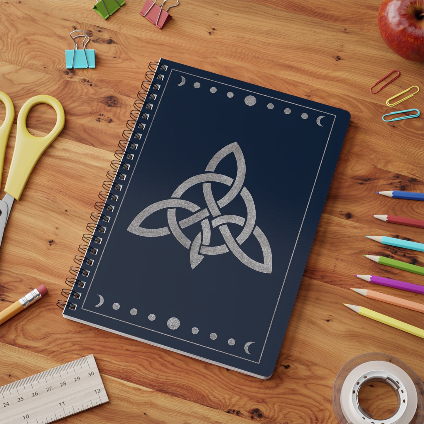 Witch's Knot Soft Notebook, This witch notebook is more than just a place for thoughts; it's your personal book of shadows, your magical grimoire.
