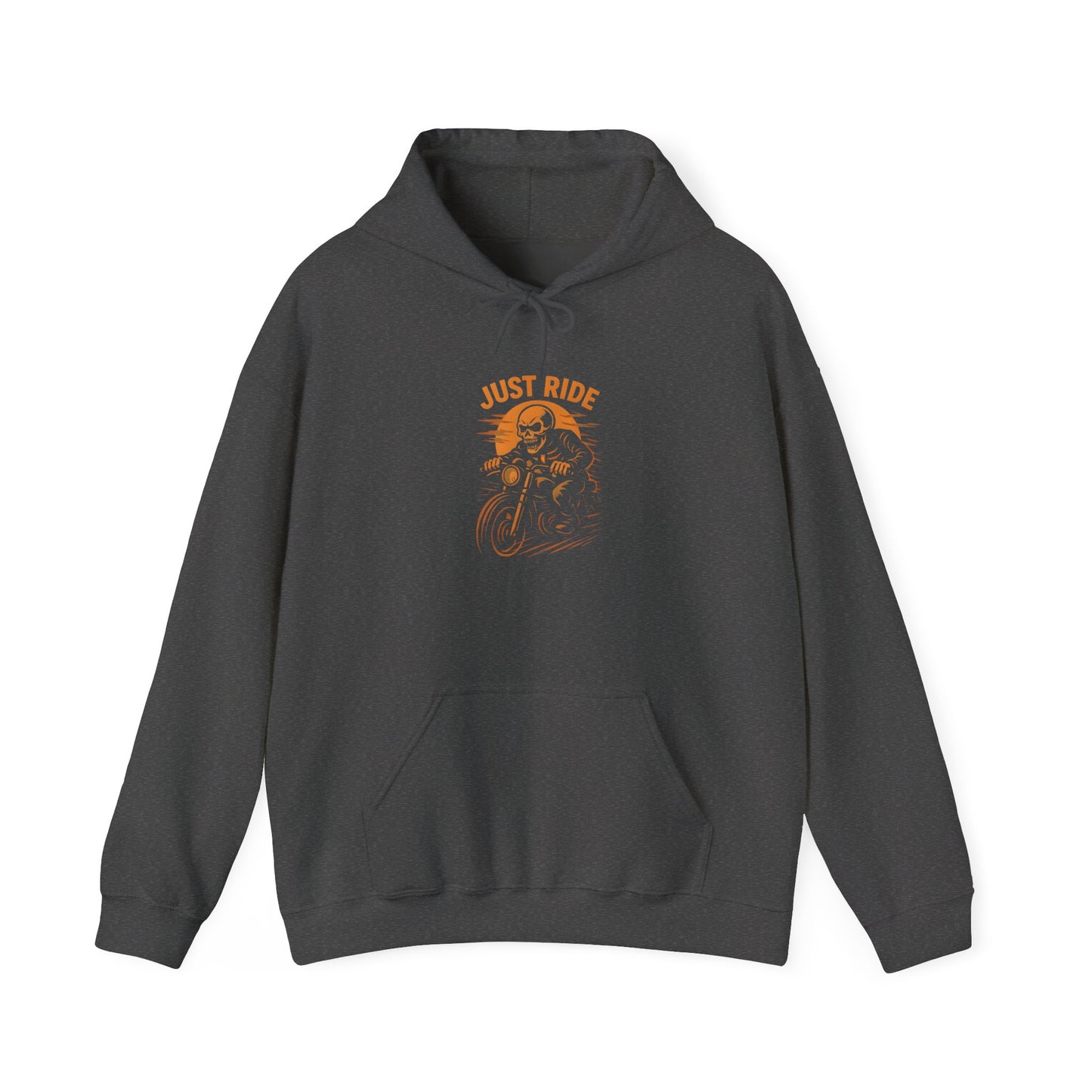 Just Ride Skull Motorcycle Hoodie, this motorbike hoodie isn't just about style; it captures the rebellious spirit of the open road.