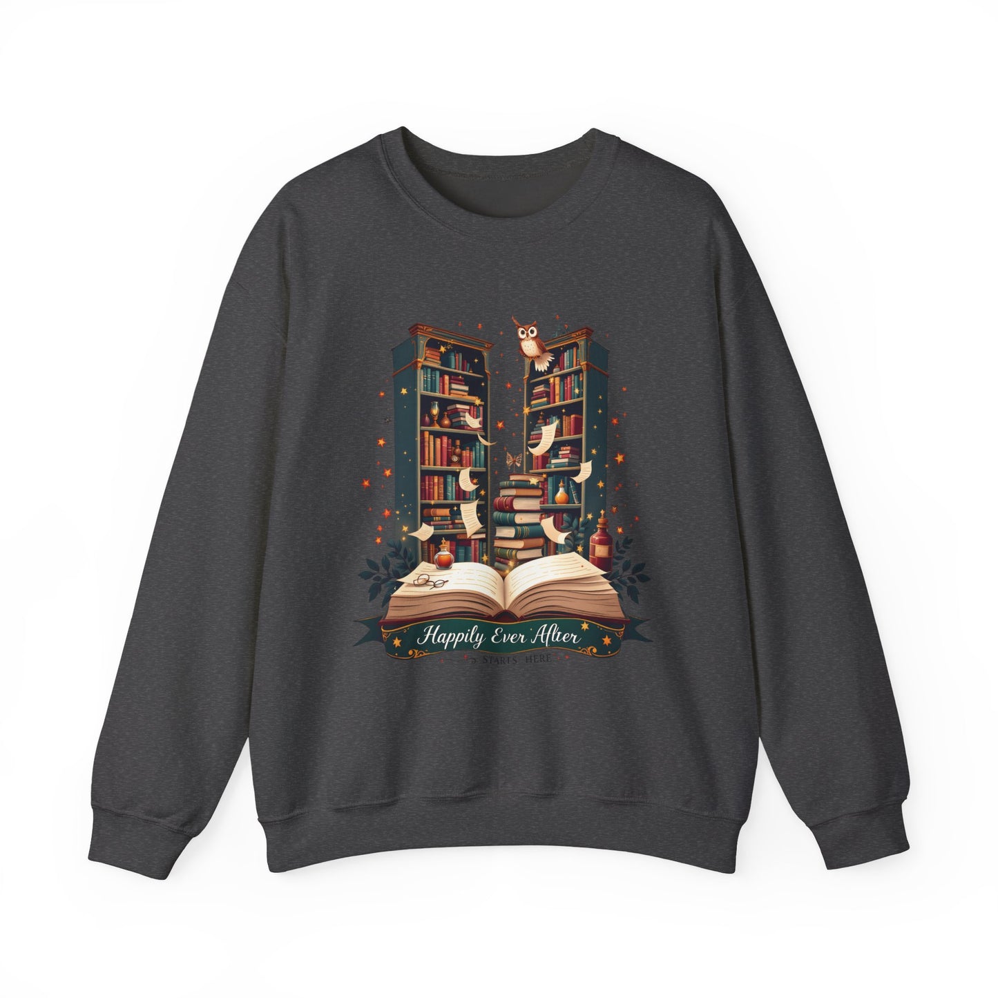 Cozy Book Lover Sweatshirt - Perfect Gift for Readers, Library Lovers, owl Lovers, Christmas, Literary Gifts