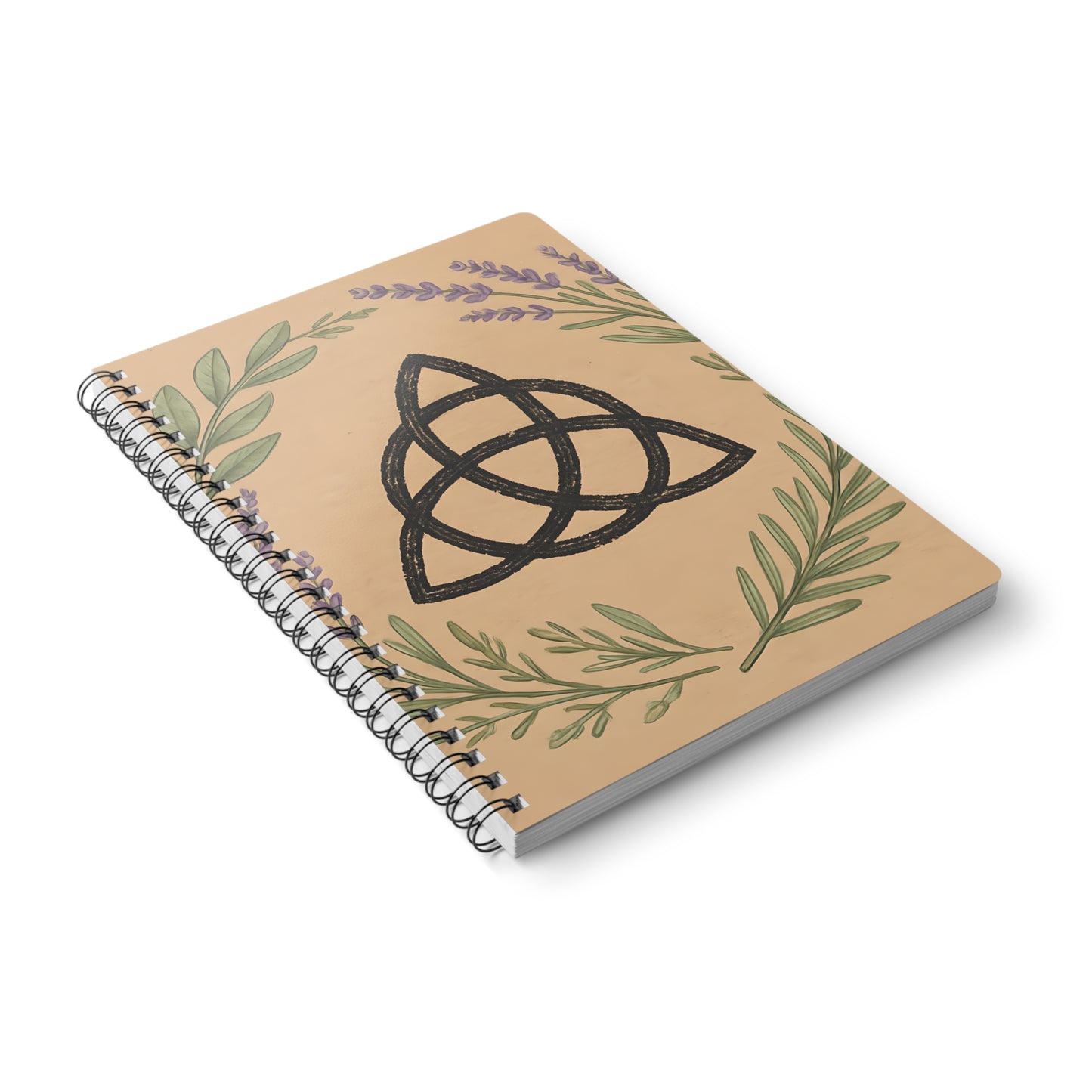 Witches Knot Botanical Notebook, Embrace your inner botanist in this nature journal, enriched with pagan and wiccan symbols, providing an inspiring canvas for your imagination.