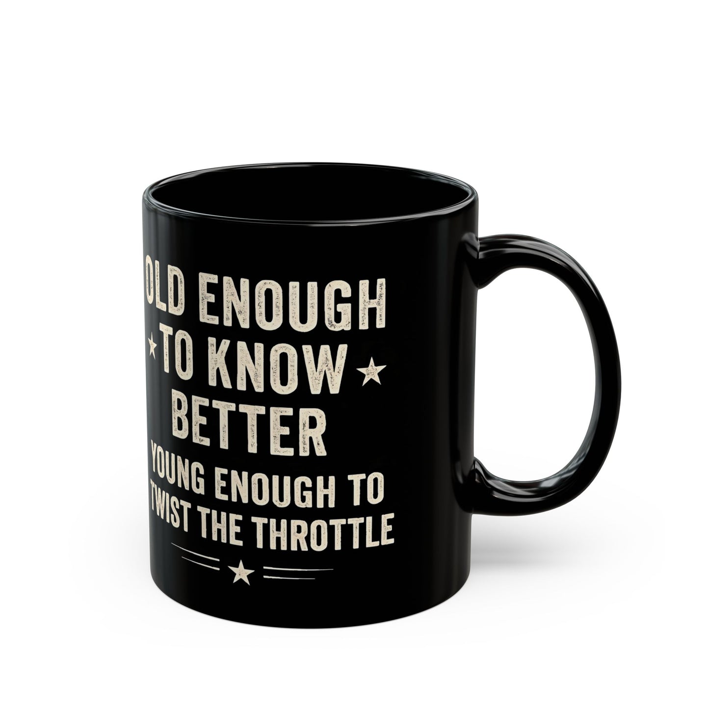 Old Enough To Know Better Mug, Bike Rider Gift, This motorbike mug captures the exhilarating spirit of motorcycle women and men alike, offering a daily sip of adventure with each brew of motorcycle coffee.