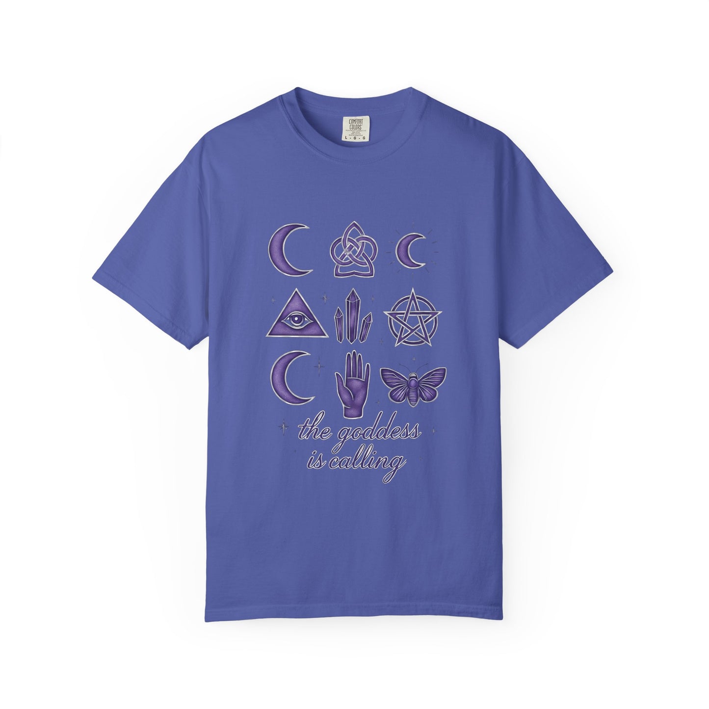 The Goddess is Calling Shirt, a celebration of divine feminine energy, seamlessly blending style and spirituality.